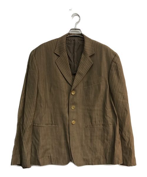 image of Yohji Yamamoto Pour Homme 3B Tailored Jacket Sample Item in Brown, Men's (Size Medium)
