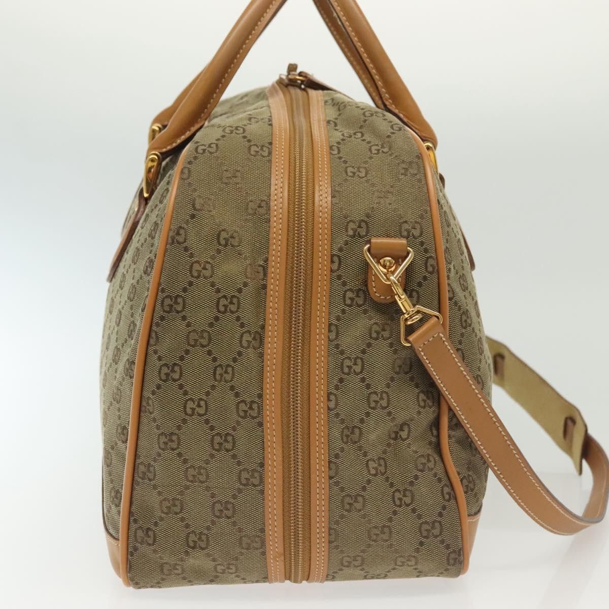 Gucci GUCCI GG Canvas Boston Bag Gold Beige 013 123 013 123 Size ONE SIZE - 5 Thumbnail
