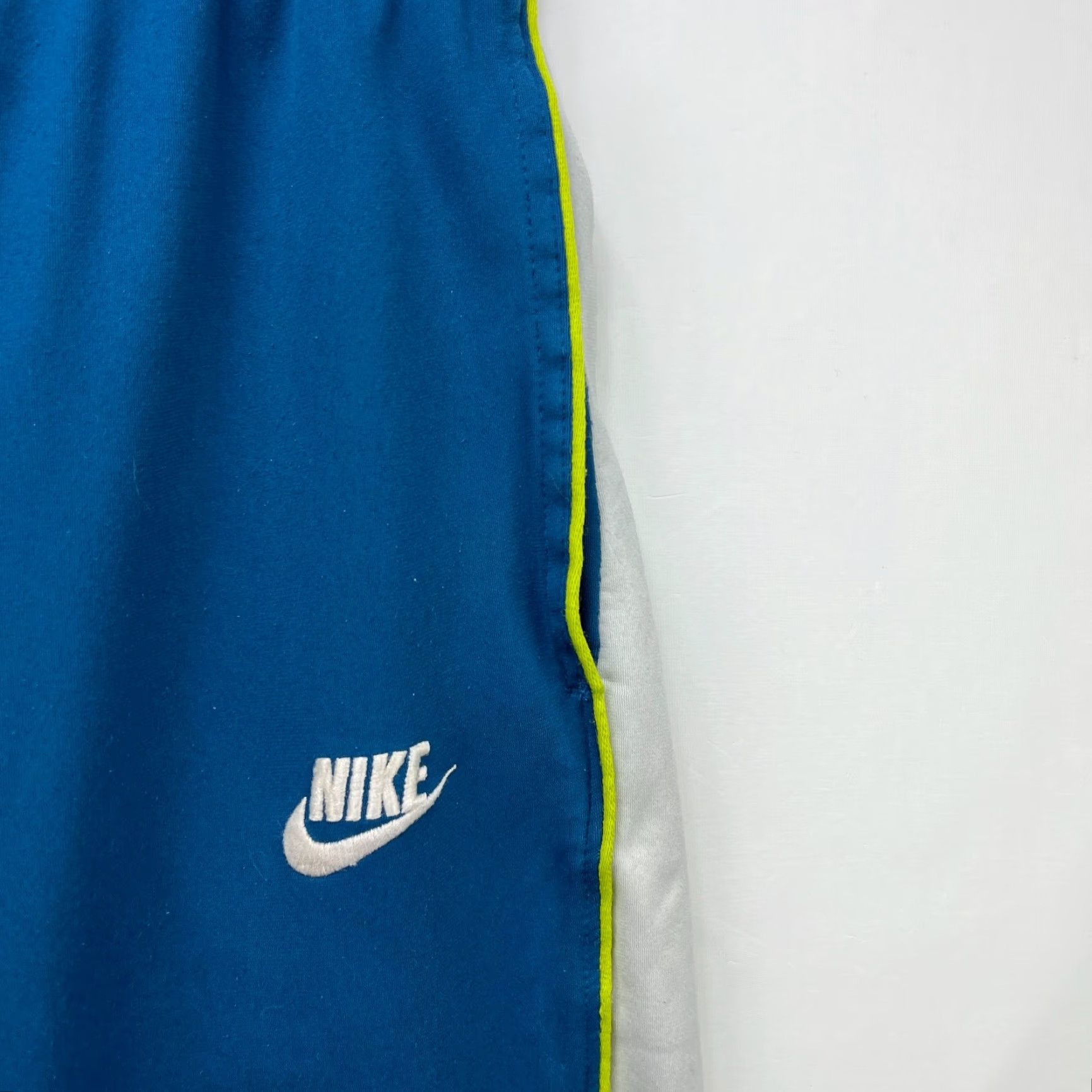 Nike VINTAGE Nike Baggy Track Pants Men L Blue Track Pants Mens Size US 33 - 3 Thumbnail