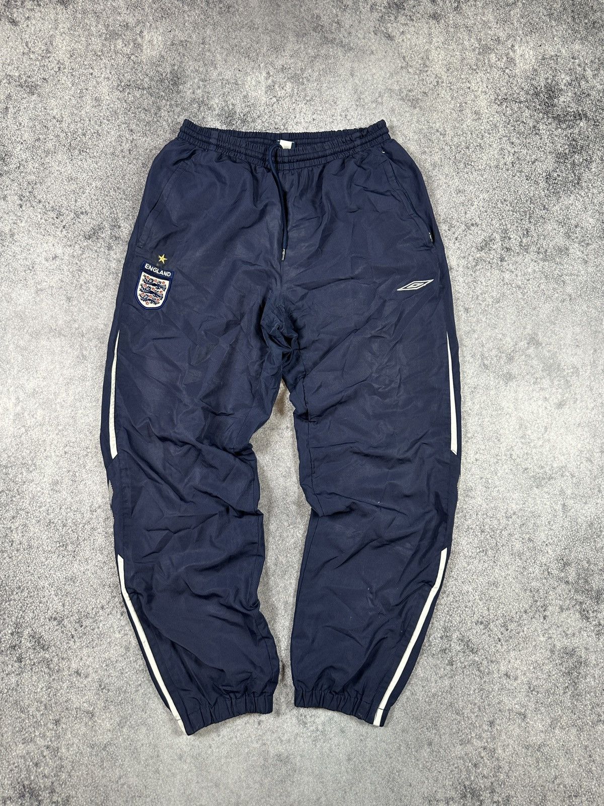 Vintage Umbro England Soccer Pants Blokecore Rare Style L