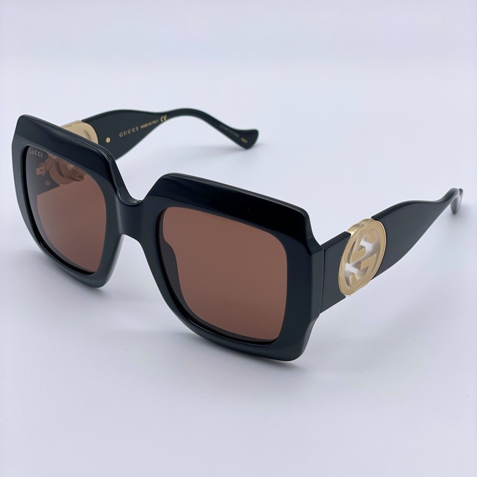 Gucci BRAND NEW GUCCI GG1022S 005 With Chain Black/Brown Woman Size ONE SIZE - 1 Thumbnail