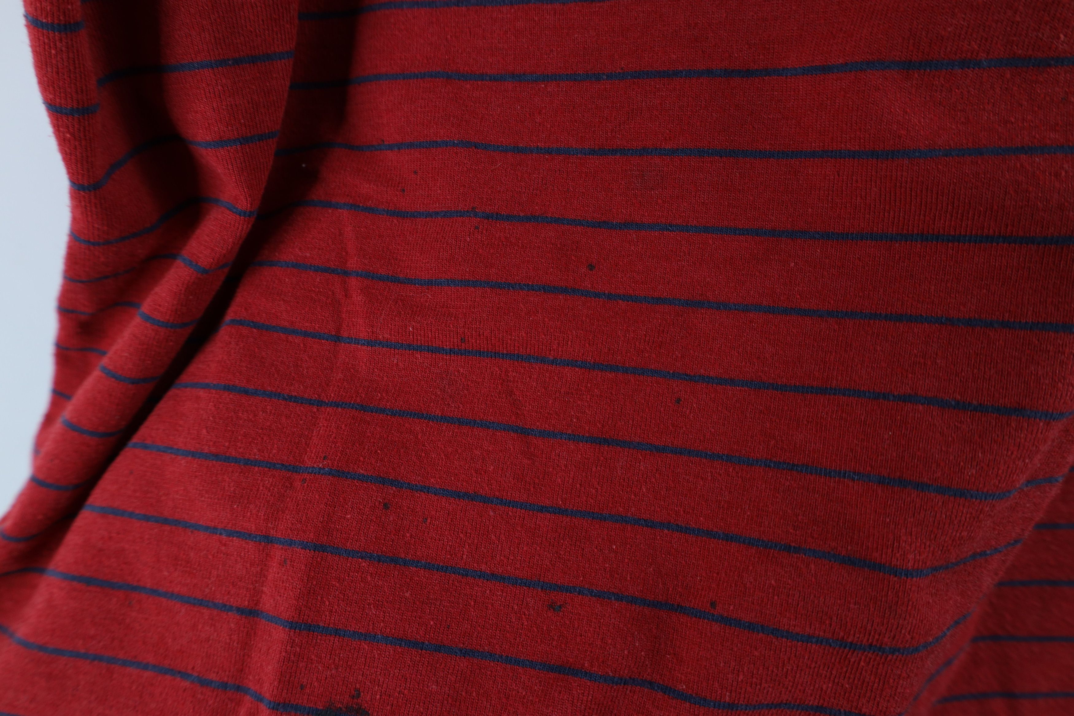 Vintage Vintage 90s Streetwear Striped Short Sleeve T-Shirt Red Size US M / EU 48-50 / 2 - 8 Thumbnail