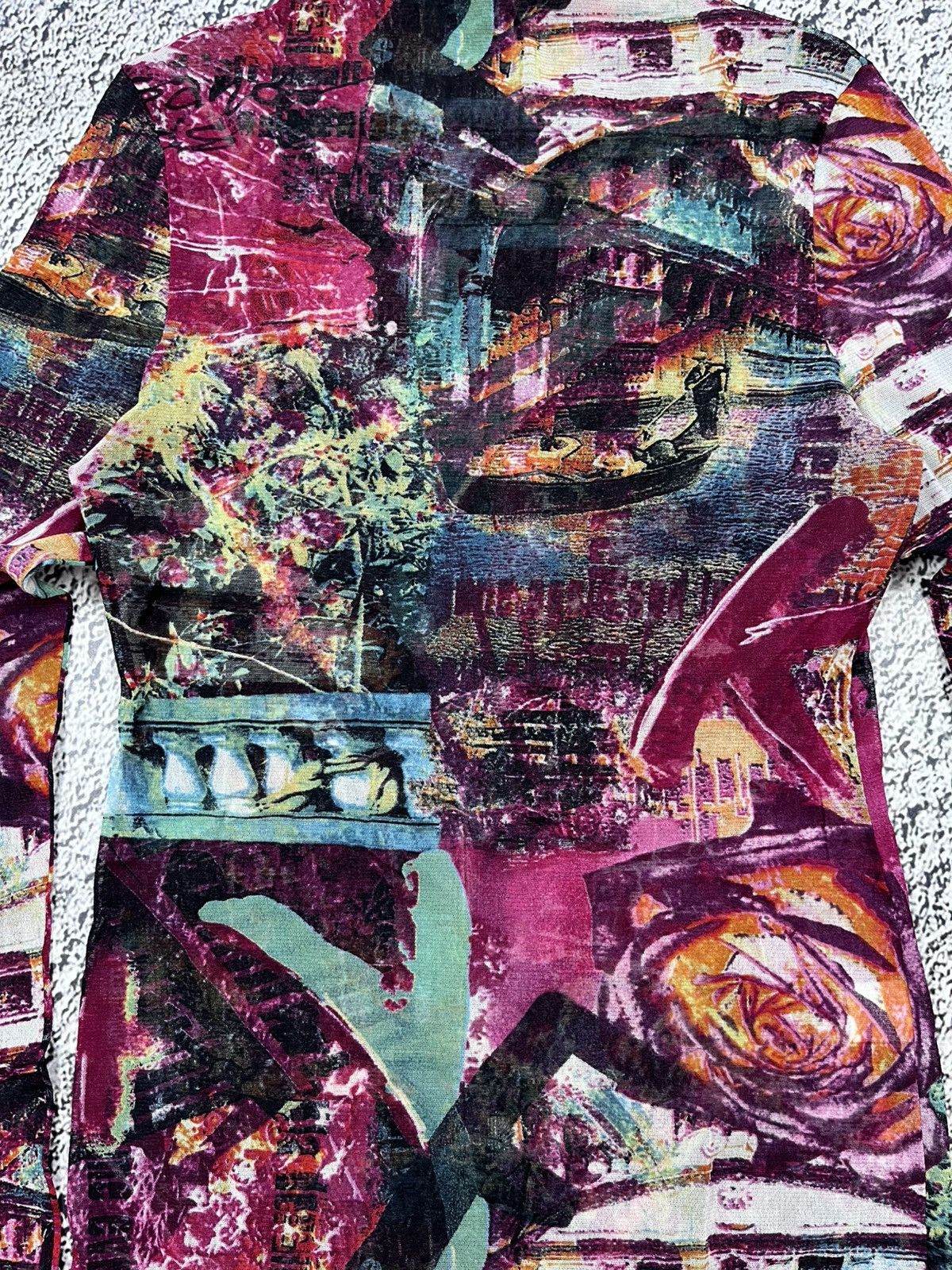 Japanese Brand Vintage multicolour abstract Baroque Renaissance long sleeve Size S / US 4 / IT 40 - 4 Thumbnail