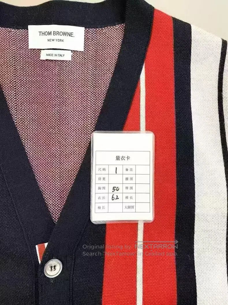 Thom Browne Thom Browne Contrasting vertical striped irregular woolen Size US S / EU 44-46 / 1 - 7 Thumbnail
