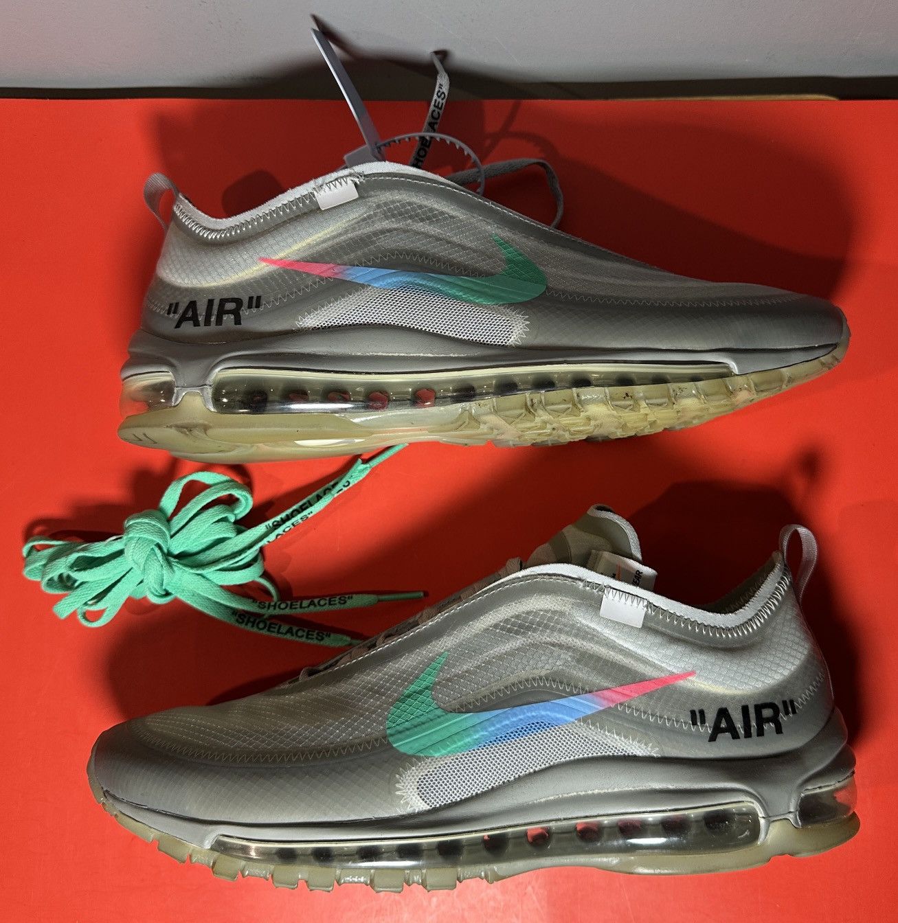 Nike × Off-White Size 10 - Off-White X Air Max 97 Menta Size US 10 / EU 43 - 2 Thumbnail