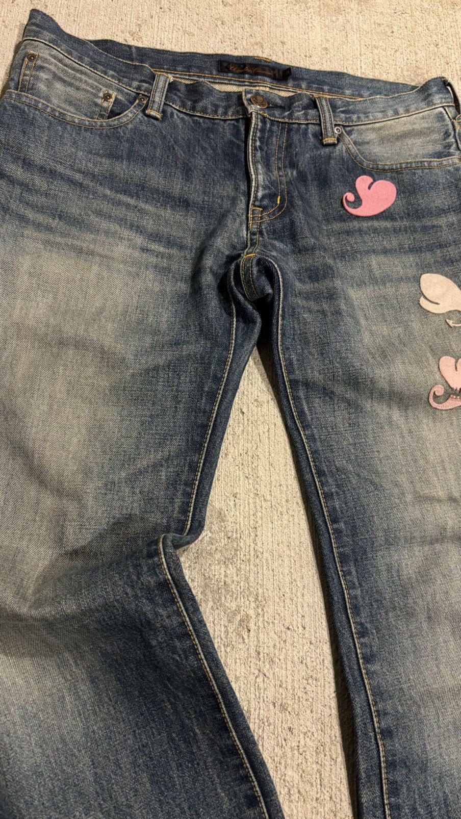 Undercover Undercover AW2005 Arts & Craft Boro Heart Denim Size US 32 / EU 48 - 7 Thumbnail