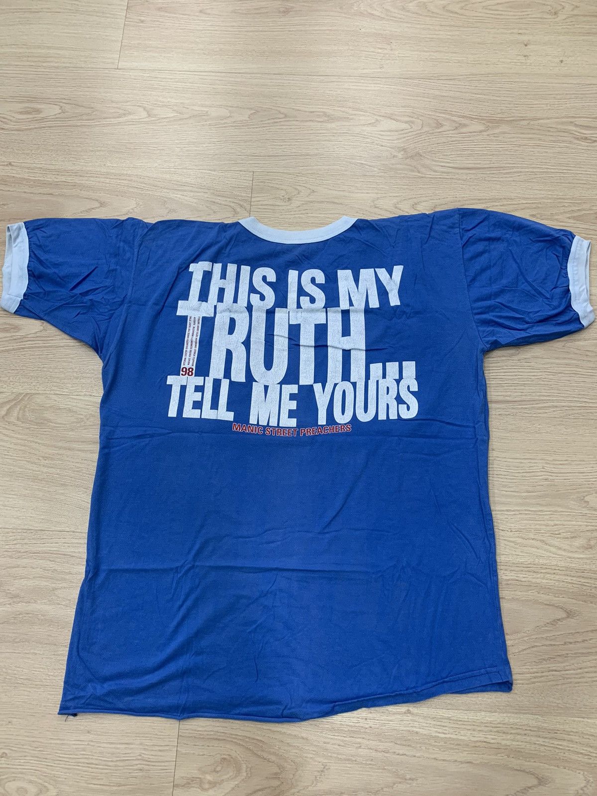 Band Tees × Vintage VTG BAND MANIC STREET PREACHERS TOUR SHIRT SUEDE Size US XL / EU 56 / 4 - 4 Thumbnail