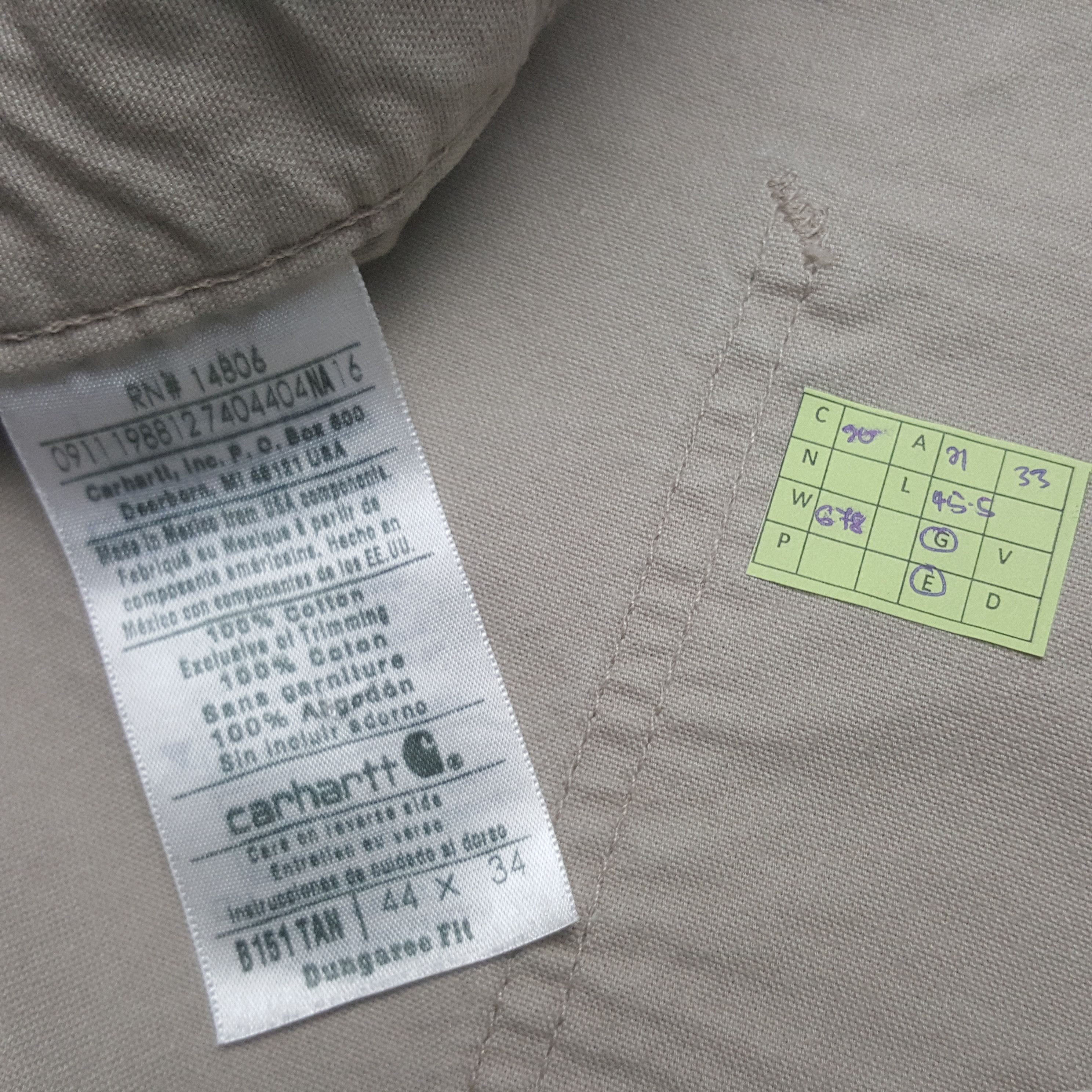 Carhartt Vintage Carhartt American Casual Trousers Pants RR20 Size US 42 / EU 58 - 8 Thumbnail