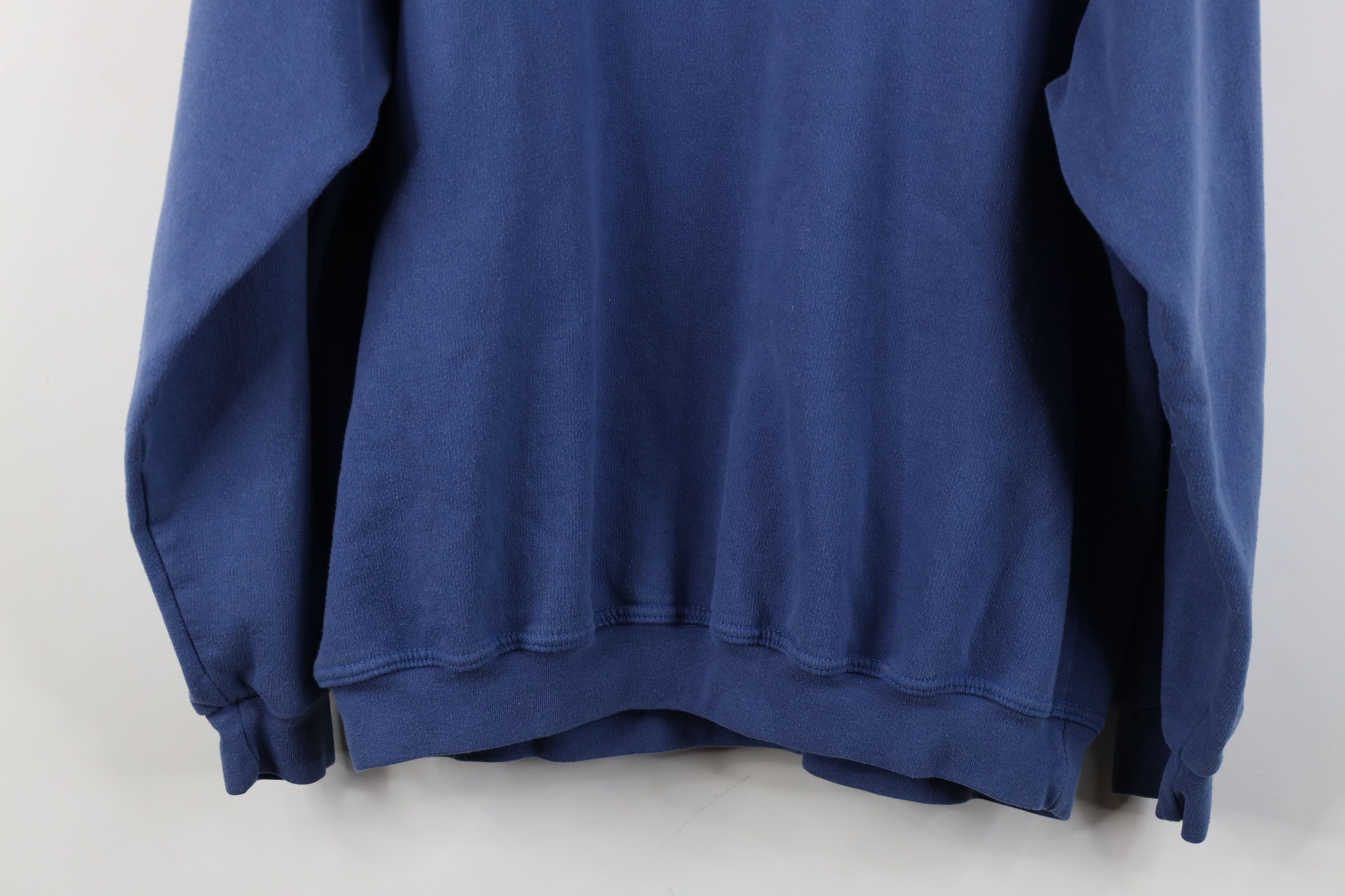 Vintage Vintage 90s Streetwear Cat Kitten Bird Sweatshirt Blue Size XXL / US 16-18 / IT 52-54 - 14 Thumbnail