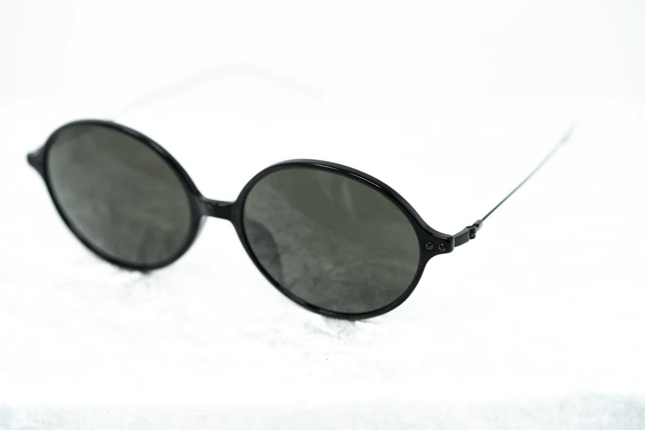 Ann Demeulemeester Ann Demeulemeester Sunglasses Oval Silver Black and Grey Size ONE SIZE - 10 Thumbnail