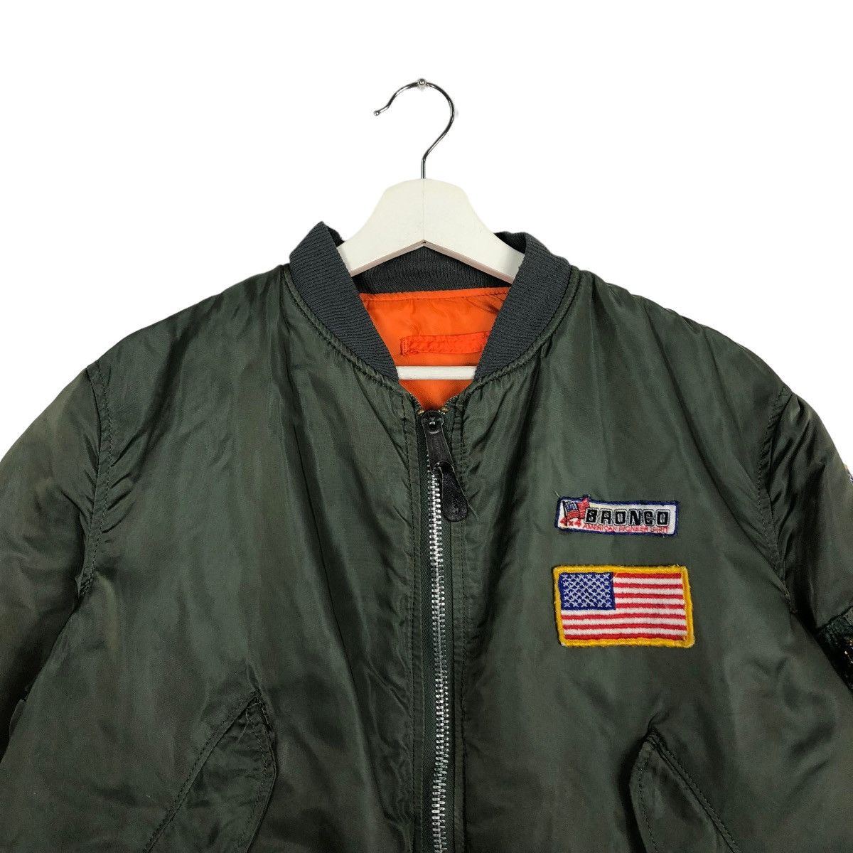 Alpha Industries 🔥 1970s VINTAGE RIOT RIOT ALPHA BOMBER JACKET MADE IN USA Size US M / EU 48-50 / 2 - 3 Thumbnail