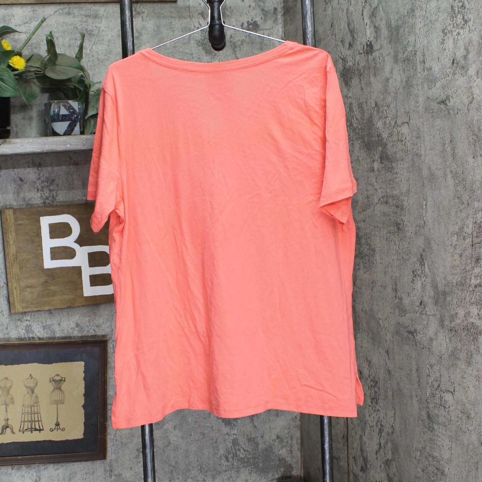 Other NWT Member's Mark Tee DLT4876S L Cosmos Coral Orange Pink Size M / US 6-8 / IT 42-44 - 2 Thumbnail
