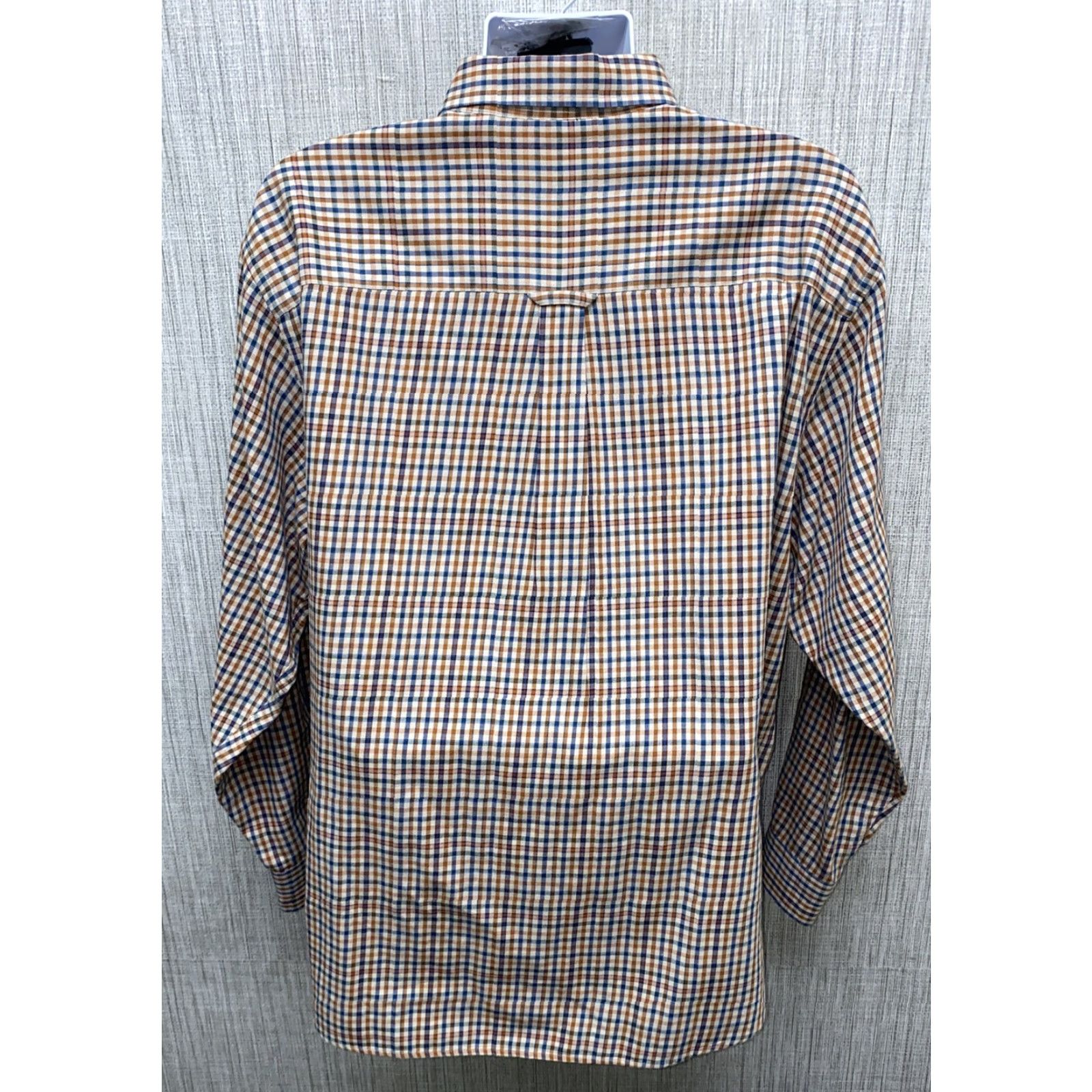 Pendleton Pendleton Mens Button-Up Shirt XL Wool Blend Multi Color Check Long Sleeve Regular Collar Front Button-Down Mens Size US XL / EU 56 / 4 - 5 Thumbnail