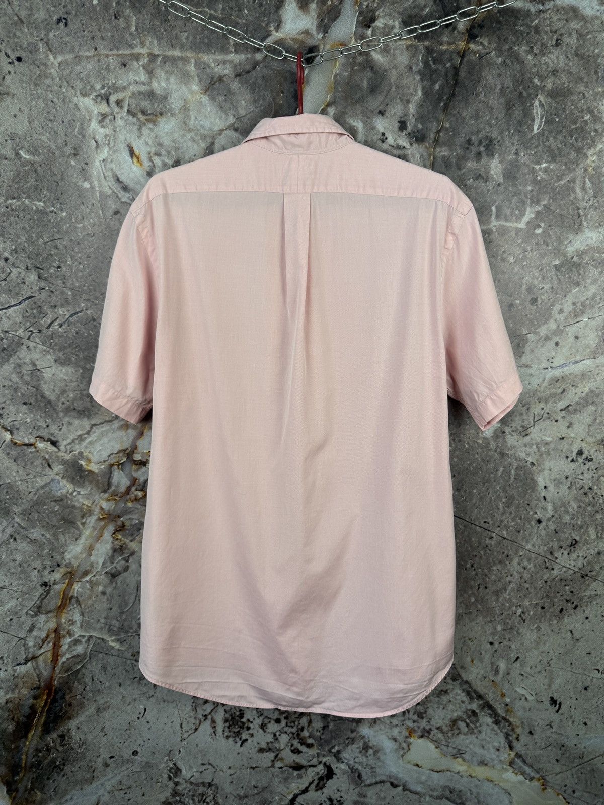 Polo Ralph Lauren Polo Ralph Lauren Pink Oxford Shirt Pony Logo Custom Fit Size US XL / EU 56 / 4 - 9 Thumbnail