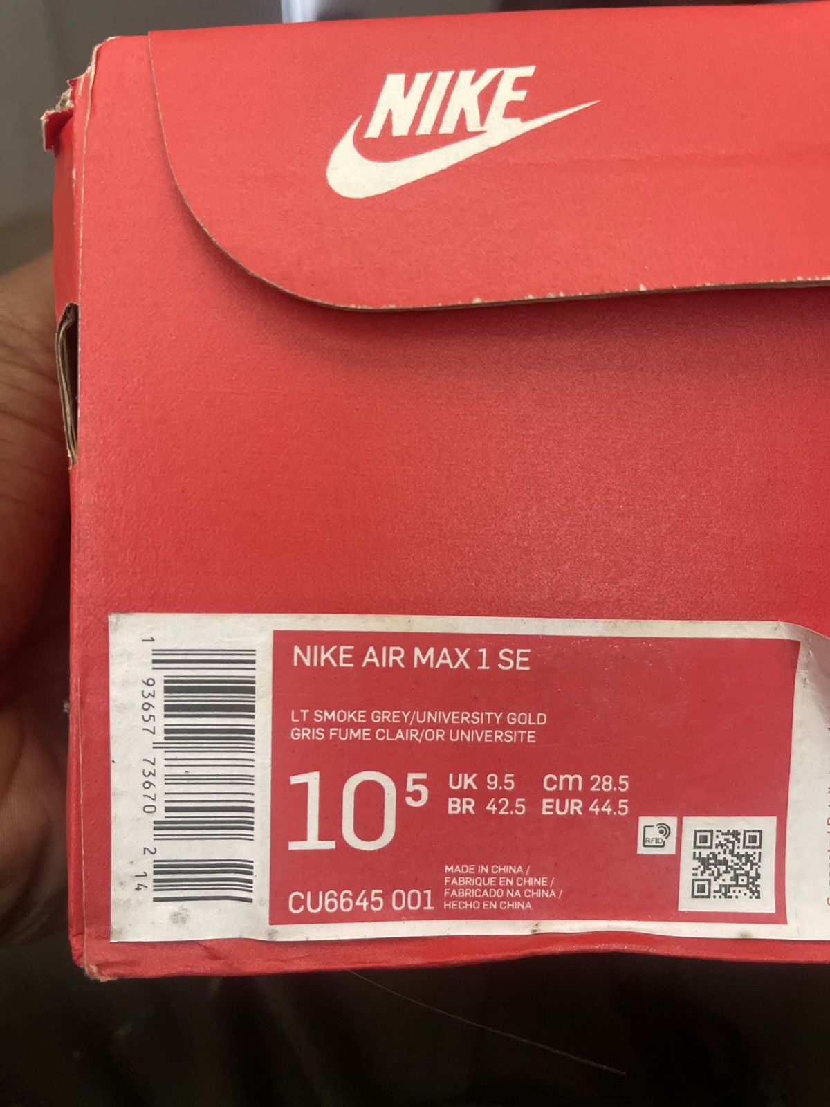 Nike “CHINATOWN” 🇨🇳 NIKE AIR MAX 1 SE Size US 10.5 / EU 43-44 - 6 Thumbnail
