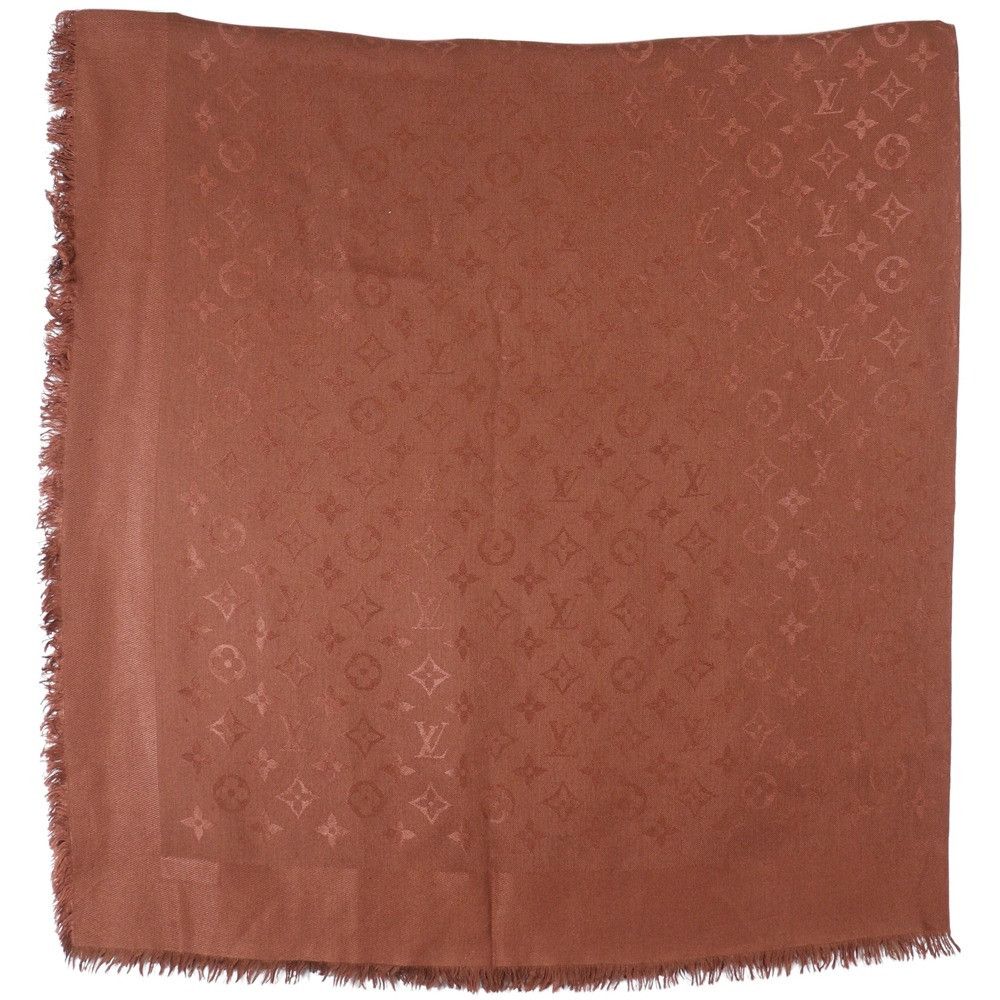 Louis Vuitton Louis Vuitton Louis Vuitton Monogram Silk Wool Stole Others Shawl DUTY FREE for USA Size ONE SIZE - 1 Thumbnail