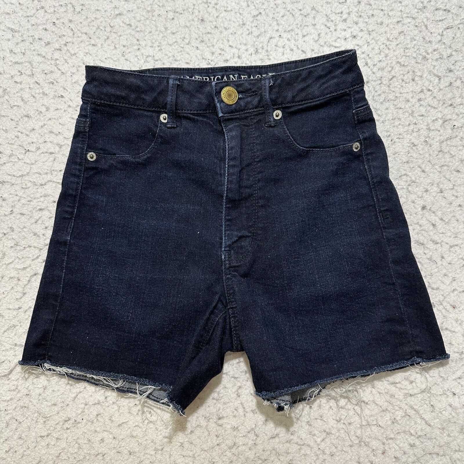 American Eagle Outfitters American Eagle 2 Super Stretch 4" Inseam Denim Jean Shorts Size 26" / US 2 / IT 38 - 1 Thumbnail