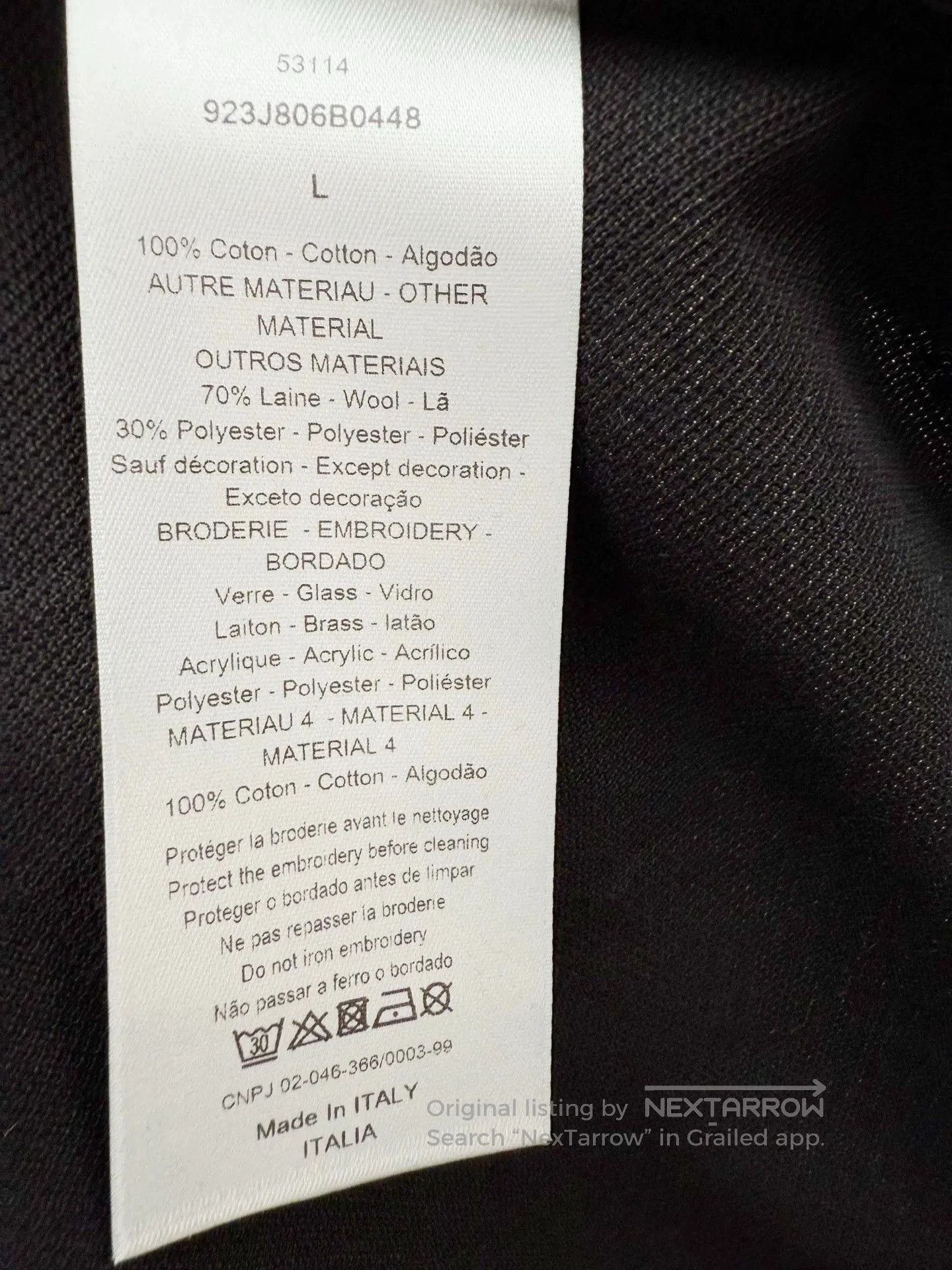 Dior Dior Black Polo Shirt L Size. Size US L / EU 52-54 / 3 - 5 Thumbnail