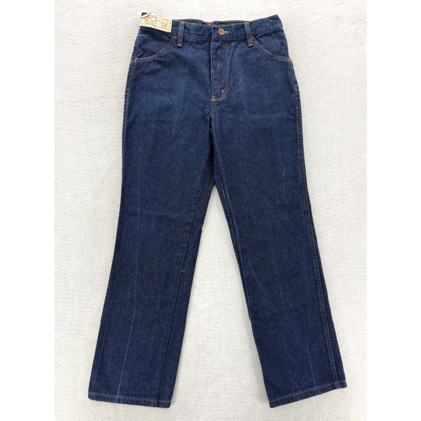 Wrangler VINTAGE Wrangler Jeans Mens 30x30 Blue Tripoli Straight Leg USA 80s NWT Size US 30 / EU 46 - 2 Thumbnail