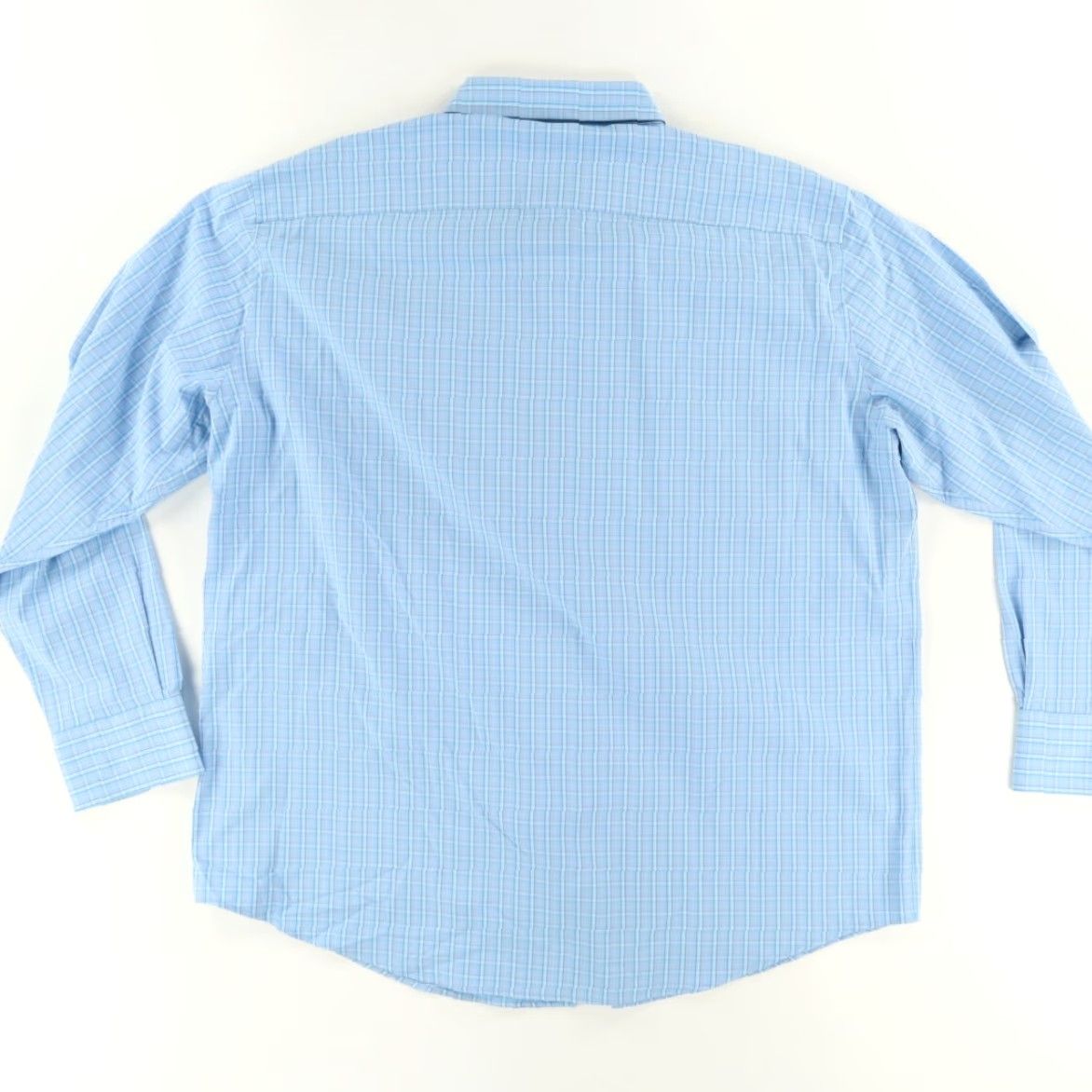 Peter Millar Peter Millar Shirt Gage Summer Comfort Long Sleeve Button Up Nylon Gingham Blue 2XL Mens Size US XXL / EU 58 / 5 - 4 Thumbnail