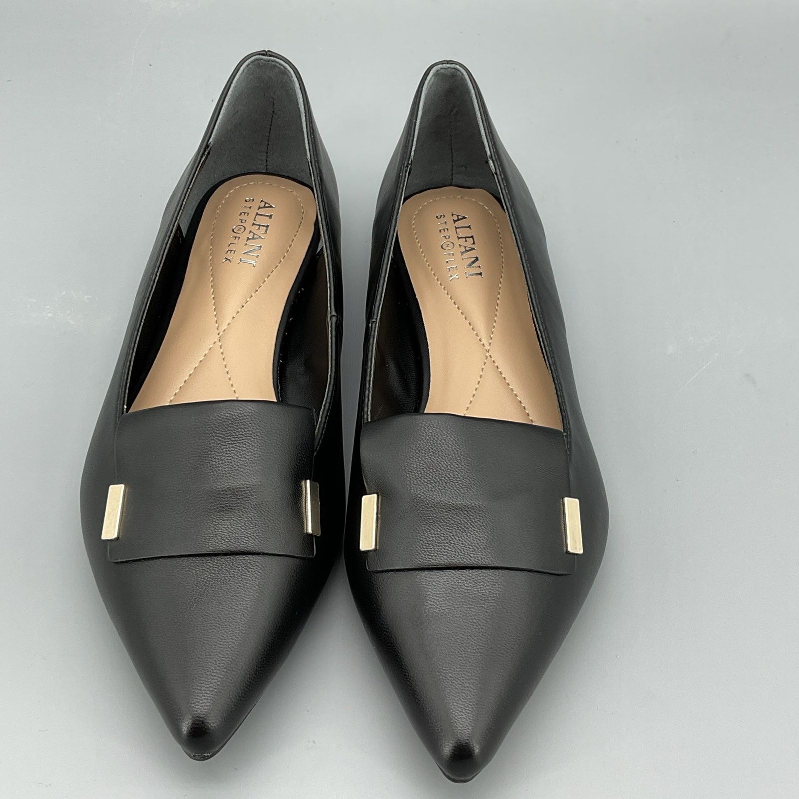 Alfani Alfani Women’s Samantha Pointed-Toe Flat Loafer Black Sz 5M Size US 5 / IT 35 - 3 Thumbnail