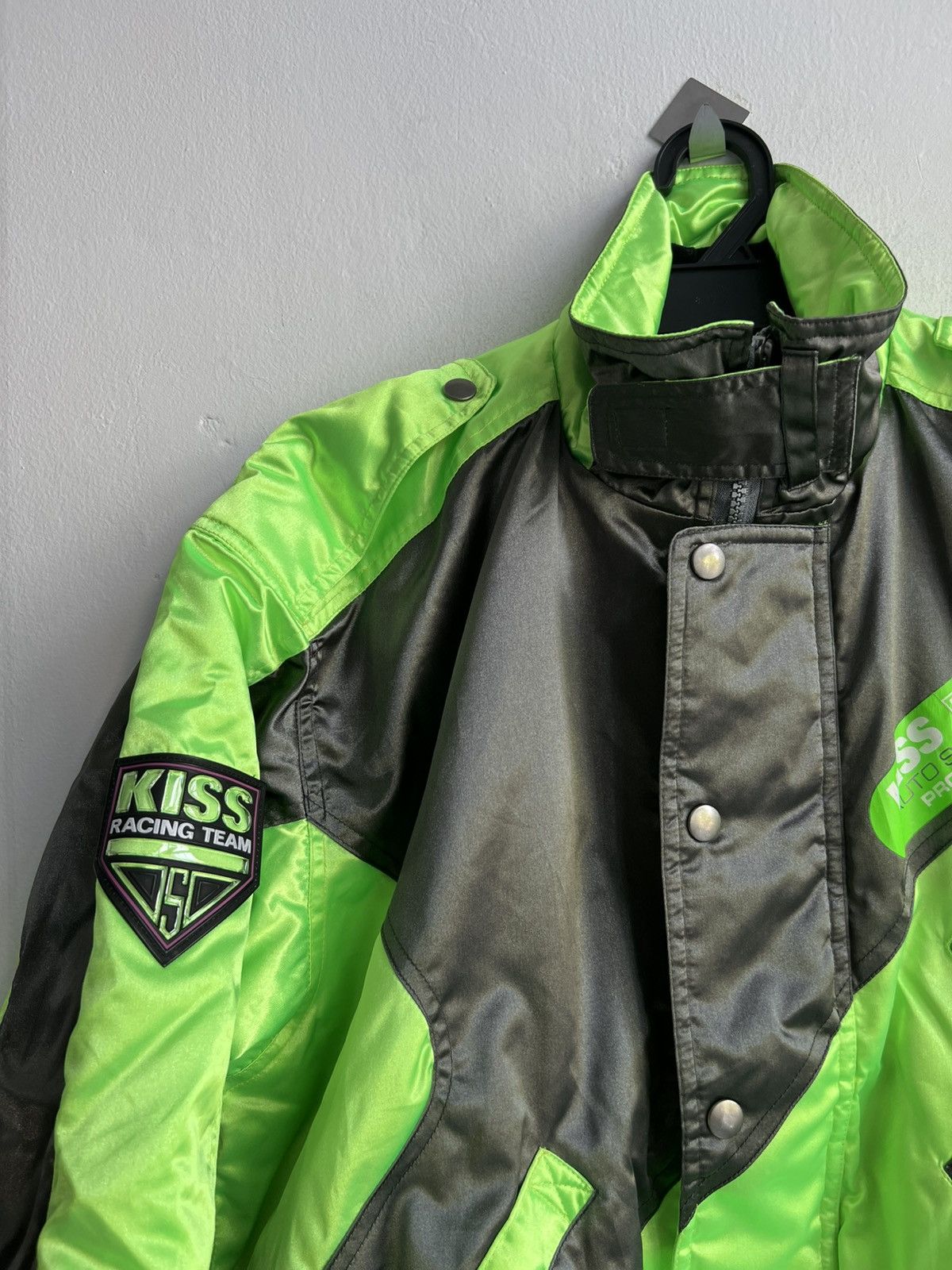 Kadoya Vintage 1980s Kiss Racing Team Akira Tech Wear Bomber Jacket Size US M / EU 48-50 / 2 - 4 Thumbnail