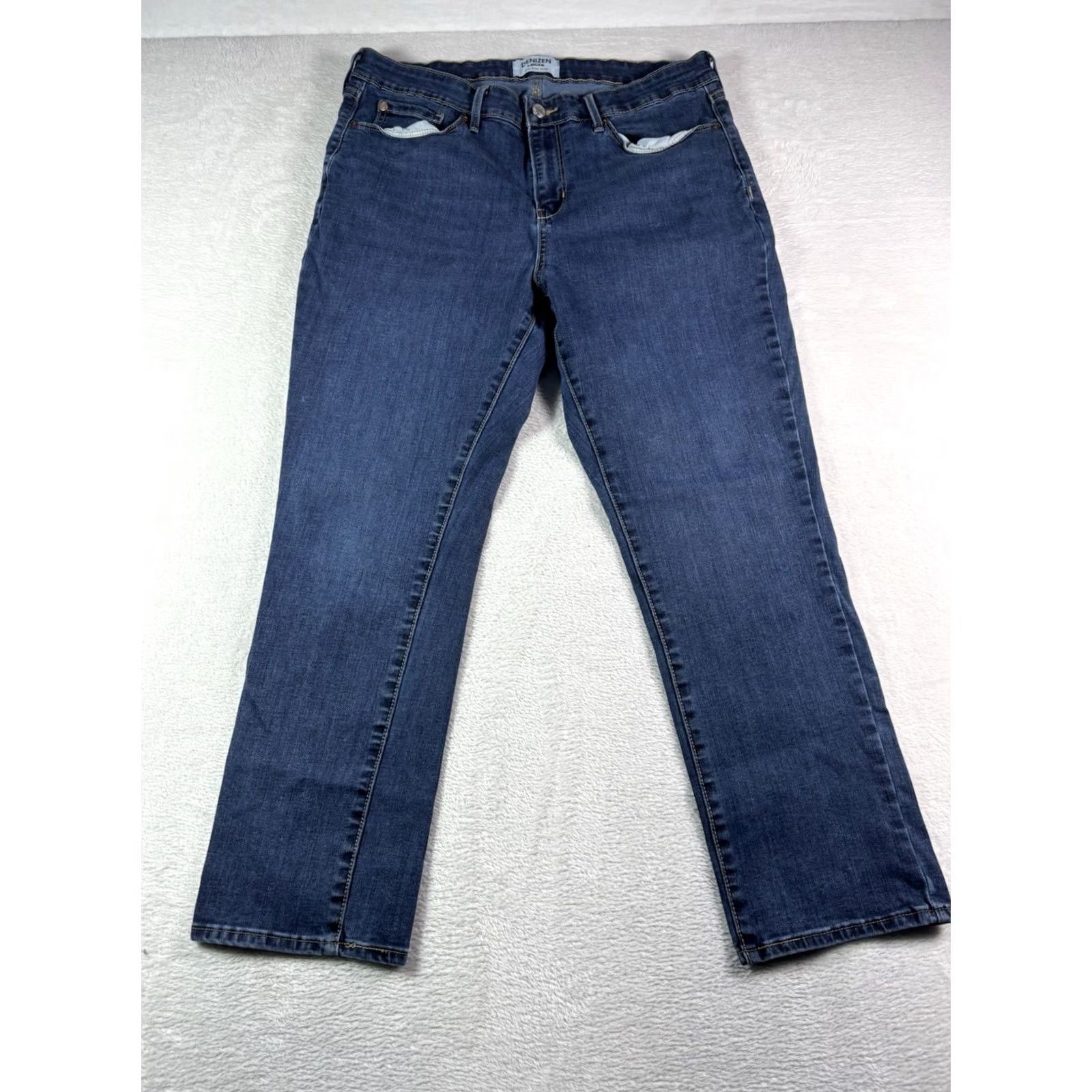 Denizen DENIZEN Jeans Women Mid Rise Straight Leg Stretch Sculpt 16s 16 Regular Blue Denim 5-Pocket City Vintage: No Size 38" / US 16 / IT 52 - 2 Thumbnail