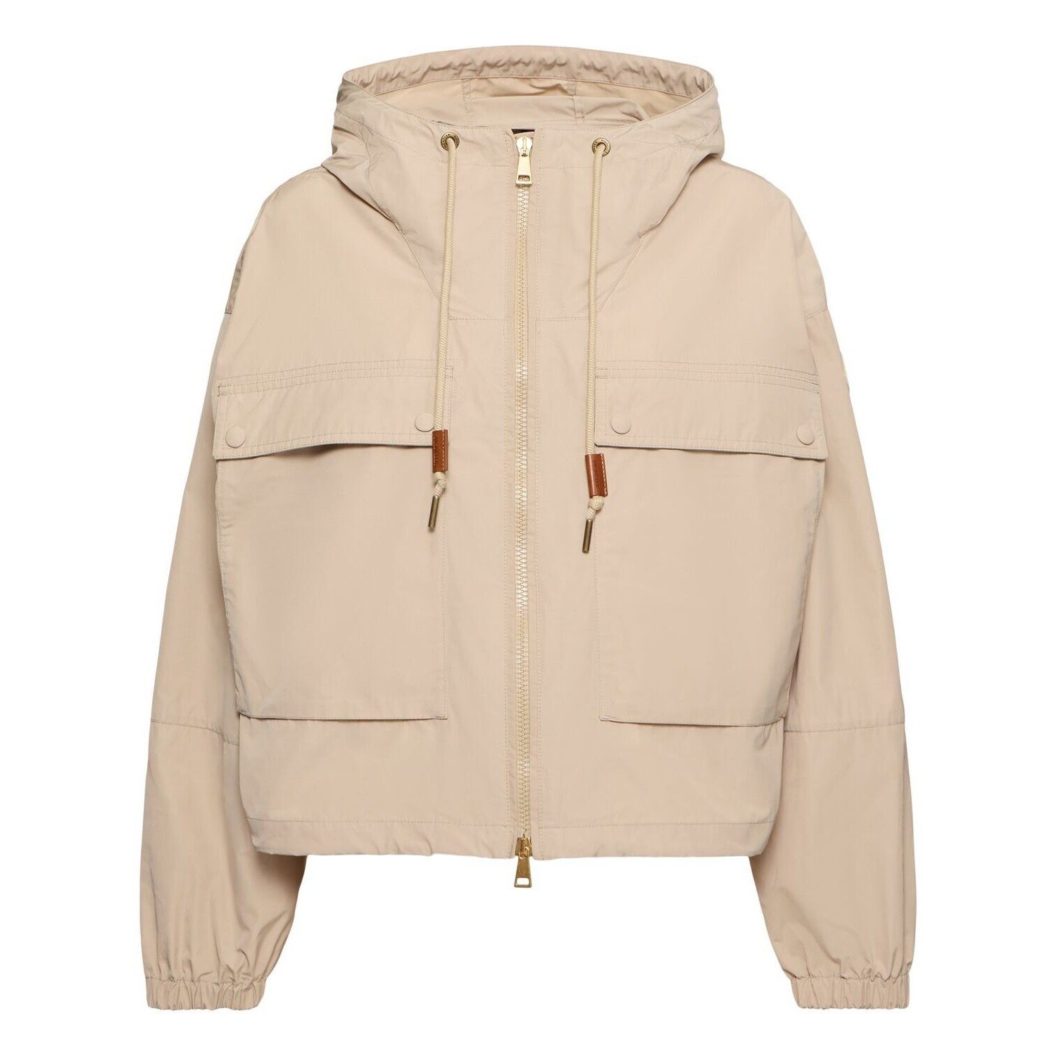 MONCLER Sauvan $1495 Women's Beige Hooded Jacket New (Women'