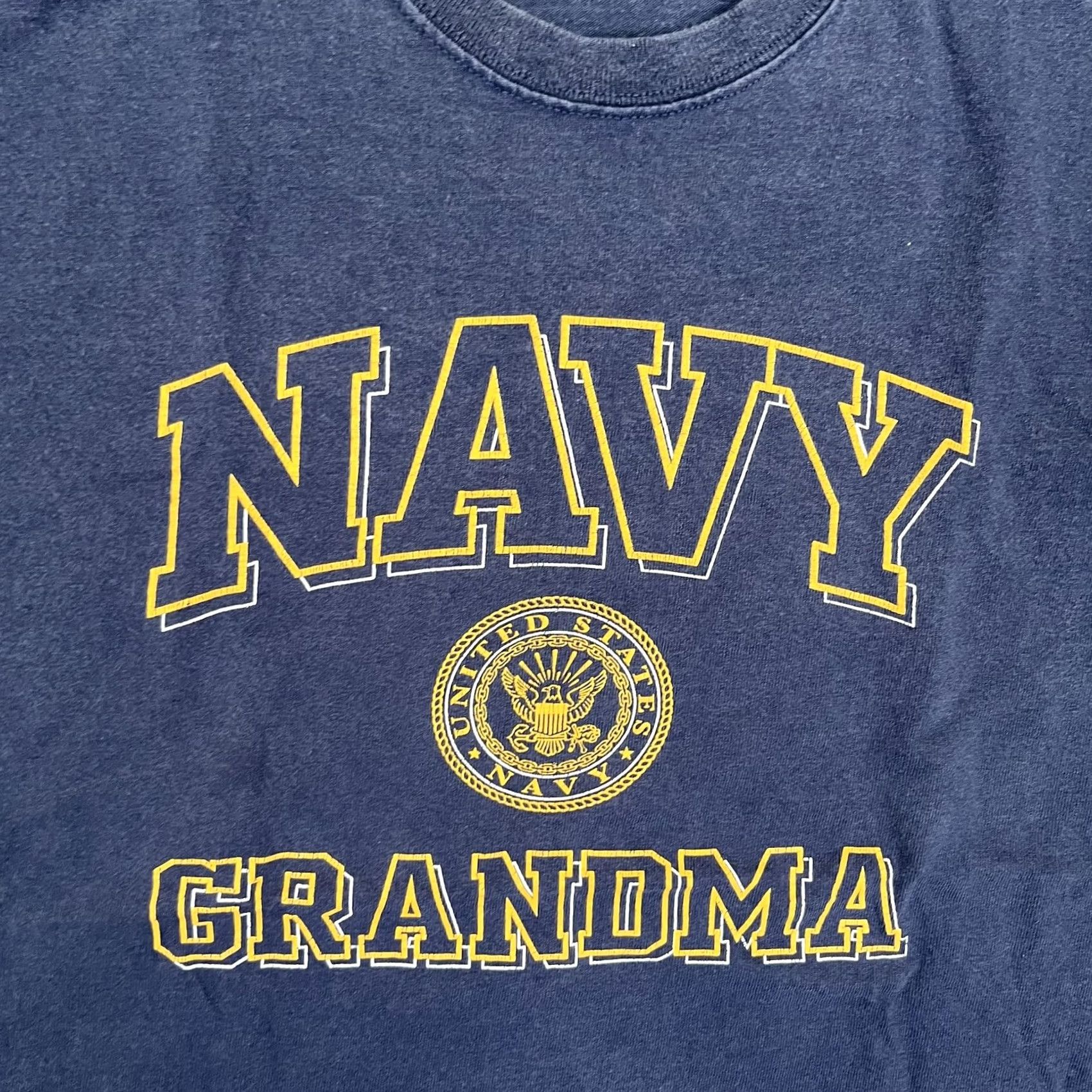 Vintage VINTAGE Grandma T-Shirt Womens XL Navy Blue Military Patriotic Size XL / US 12-14 / IT 48-50 - 2 Thumbnail