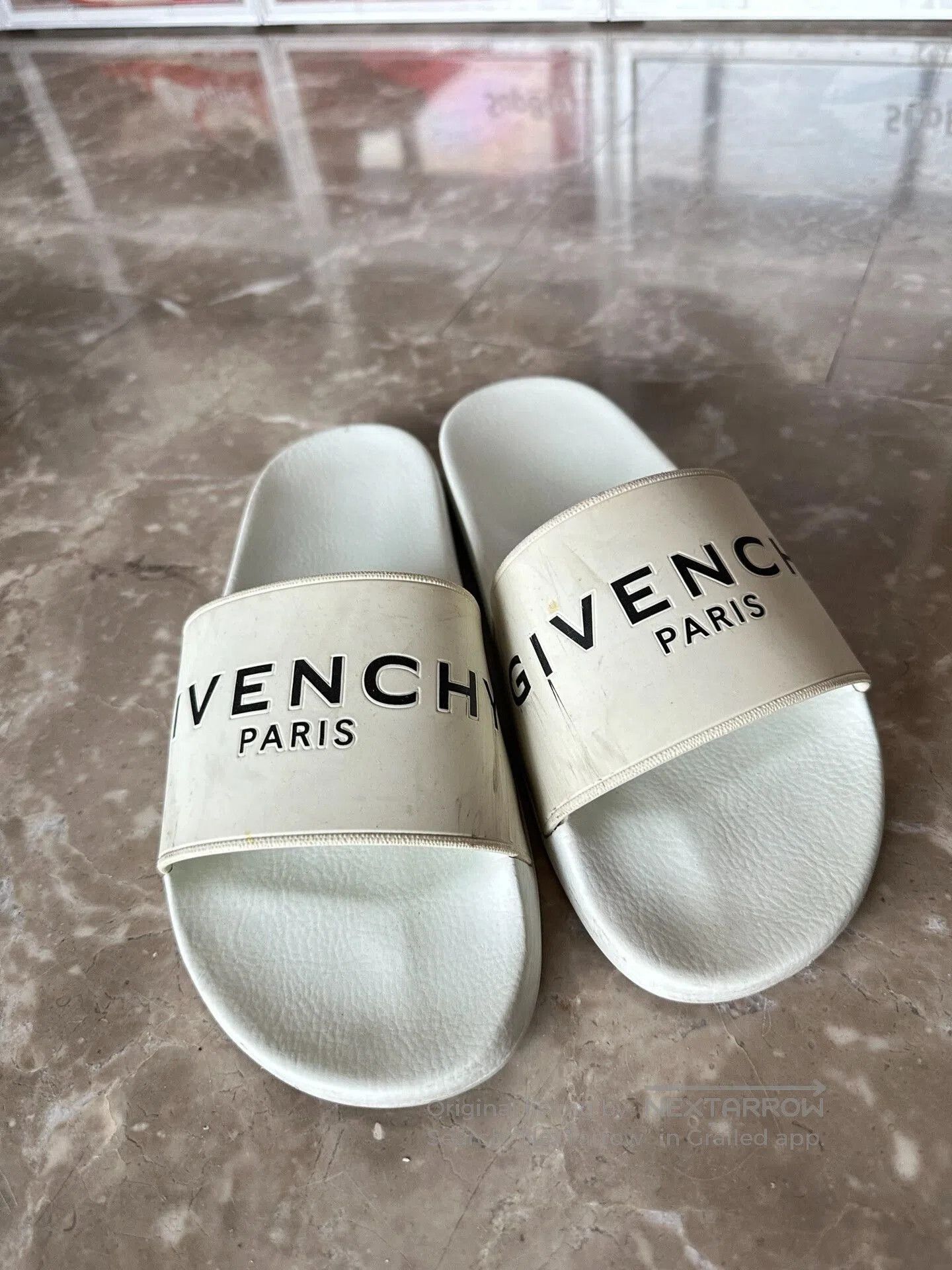 Givenchy givenchy logo slide sandals for sale. Size US 9 / EU 42 - 1 Thumbnail