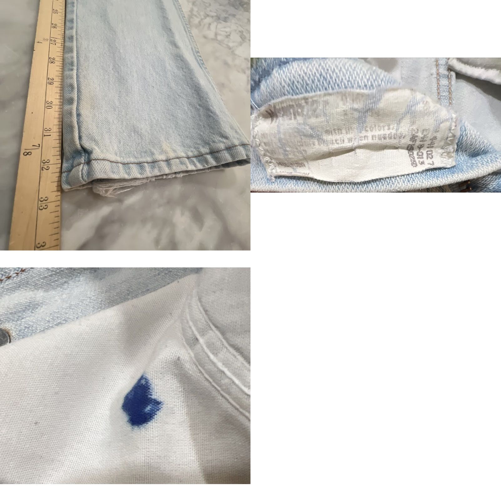 Wrangler VINTAGE Wrangler Jeans Men’s 30x33 Denim Stonewash Stains Made USA Jeans Mens 30 Size US 30 / EU 46 - 11 Thumbnail