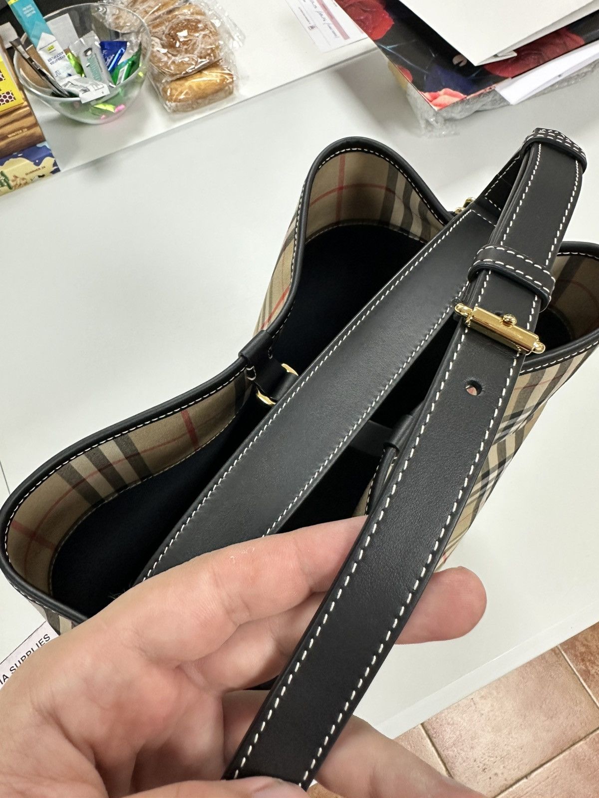 Burberry BURBERRY ASHBY CHECK CANVAS Size ONE SIZE - 3 Thumbnail