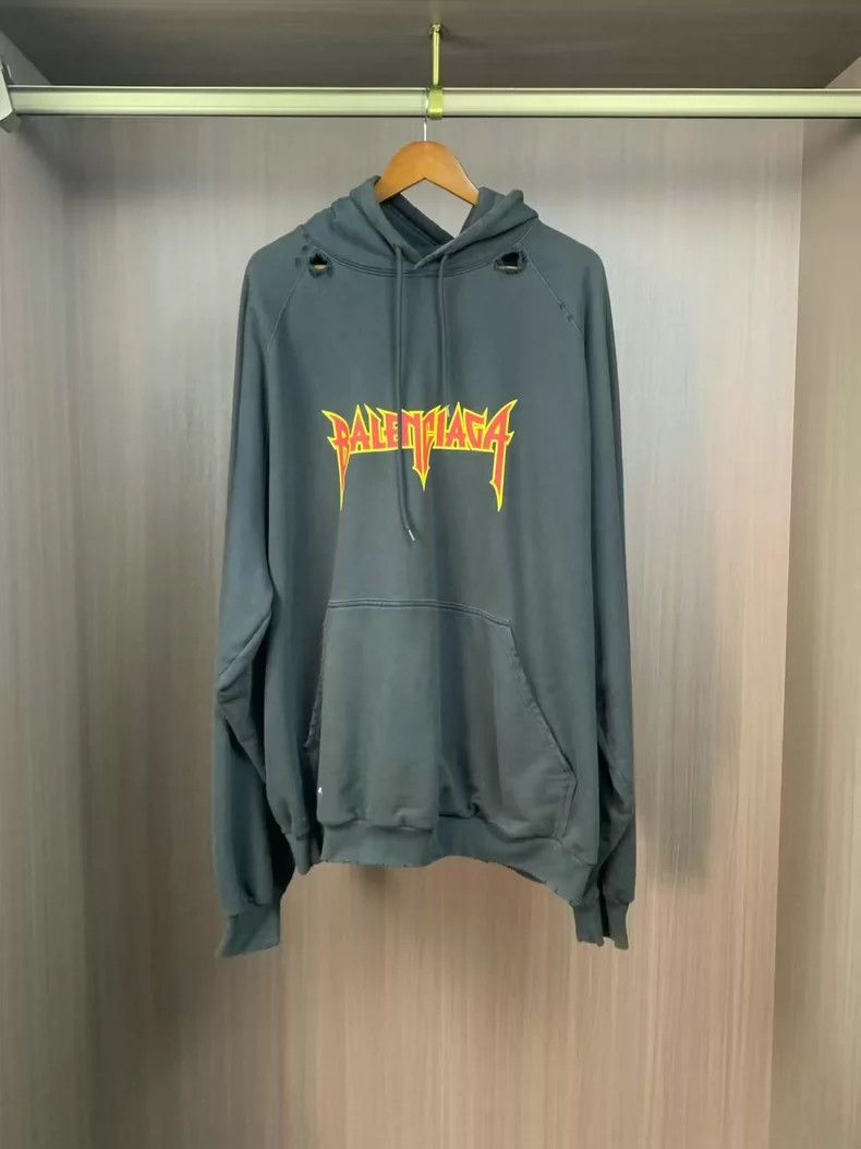 Balenciaga Balenciaga Destroy Flame Hoodie Size US XL / EU 56 / 4 - 1 Thumbnail