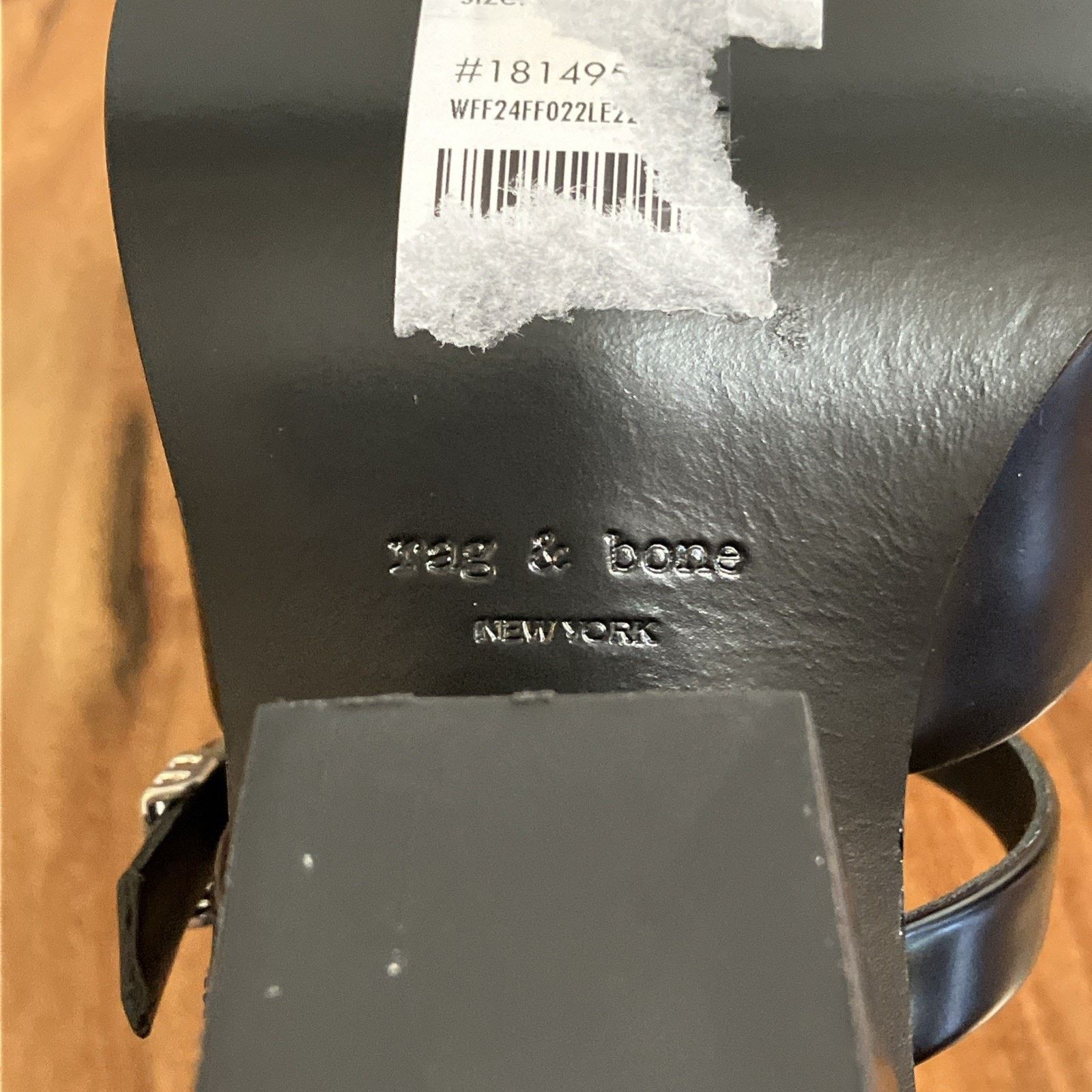 Rag & Bone NIB $468 Rag & Bone Mari Heel Sandal Black Suede Size: 9.5 Size US 9.5 / IT 39.5 - 18 Thumbnail