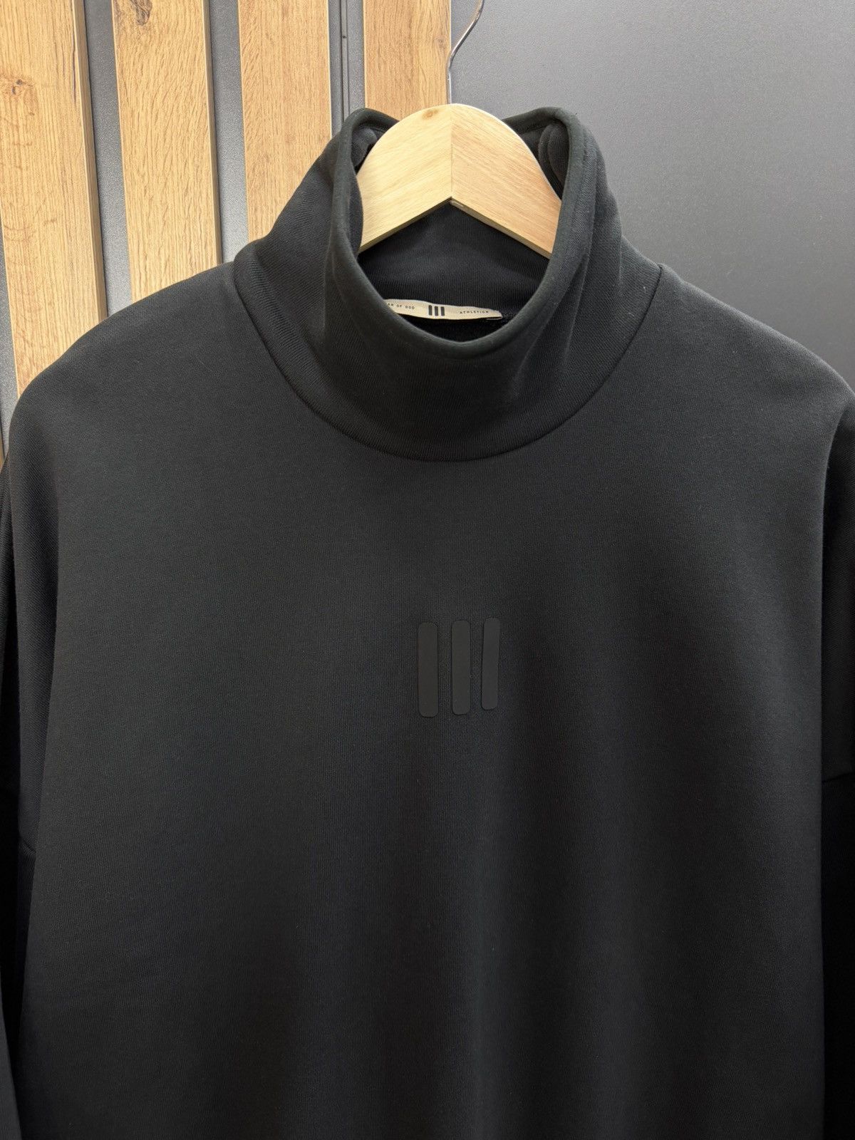 Adidas × Fear of God Adidas x Fear Of God Athletics Fleece Mock Sweatshirt Black Size US M / EU 48-50 / 2 - 3 Thumbnail