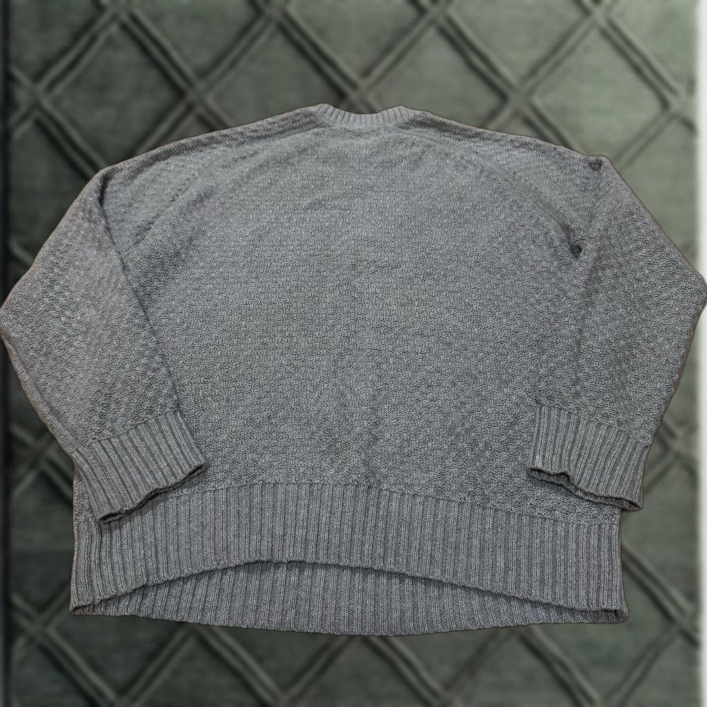 Billy Reid Billy Reid Sweater Mens Small Gray Long Sleeve Knit Cotton Thermal Shirt Size US S / EU 44-46 / 1 - 1 Thumbnail