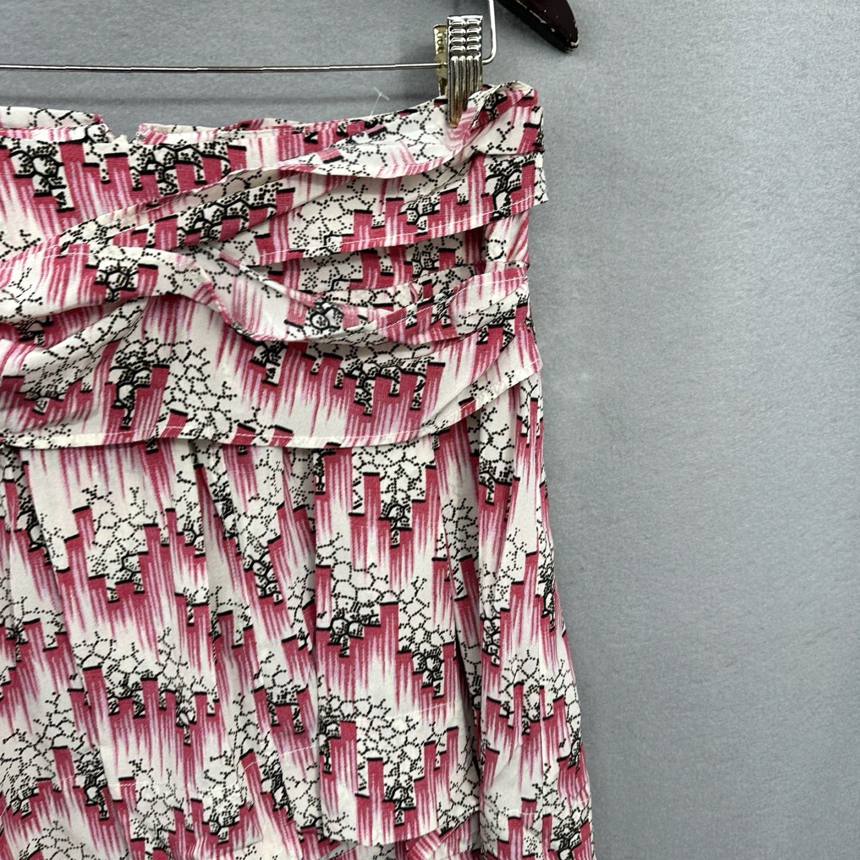 Isabel Marant ISABEL MARANT Skirt Womens S Pink Knit Mini Ruffle 90s Bohemian Womens Size 28" / US 6 / IT 42 - 3 Thumbnail