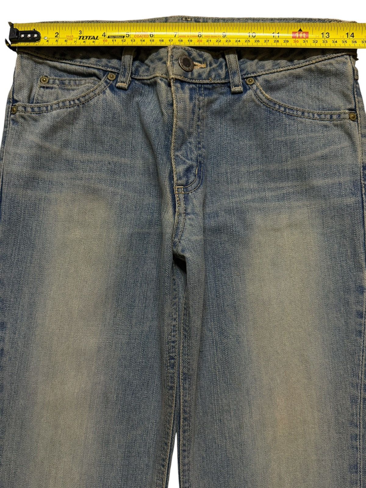 Edwin Vintage 90s Edwin Something Blue Mud Wash Wide Leg Flared Size 28" / US 6 / IT 42 - 8 Thumbnail