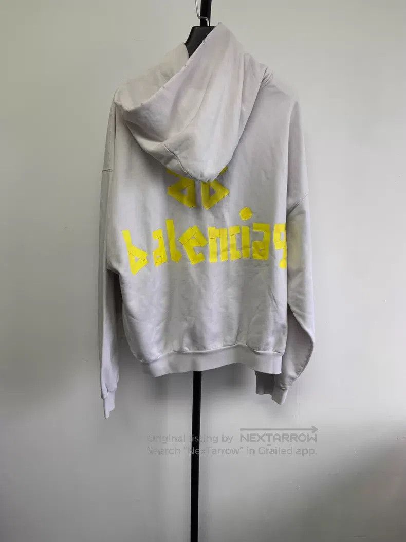 Balenciaga Balenciaga Ripped letter print hooded sweatshirt Size US XS / EU 42 / 0 - 2 Thumbnail