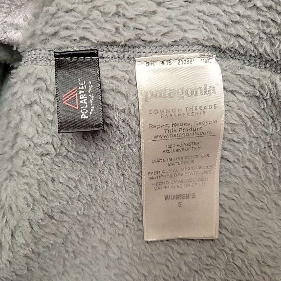 Patagonia Patagonia Re-Tool Snap-T Pullover Sweater Women S Gray Purple 1/4 Zip Fleece Vintage Logo All Seasons Casual Outdoor Nature Size S / US 4 / IT 40 - 6 Thumbnail