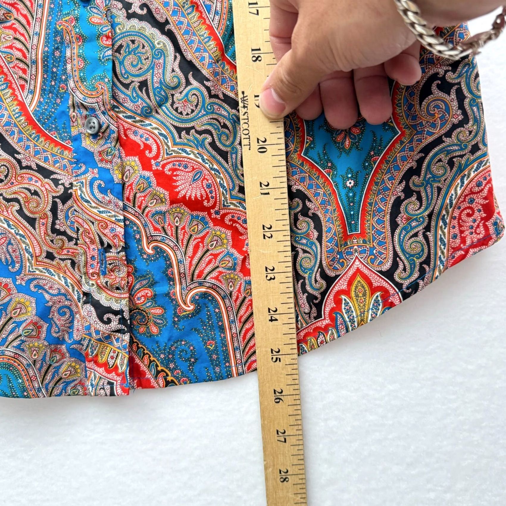 J.Crew J.CREW Shirt Womens 6 Slim Button-Up Paisley NWT Multicolor Long Sleeve Collared Size M / US 6-8 / IT 42-44 - 7 Thumbnail