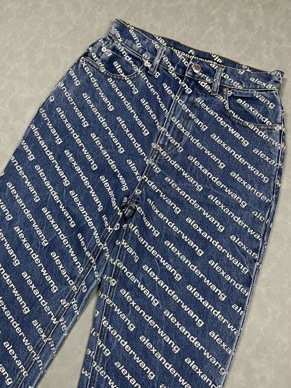 Alexander Wang Alexander wang overprint denim pants Size US 26 / EU 42 - 3 Thumbnail