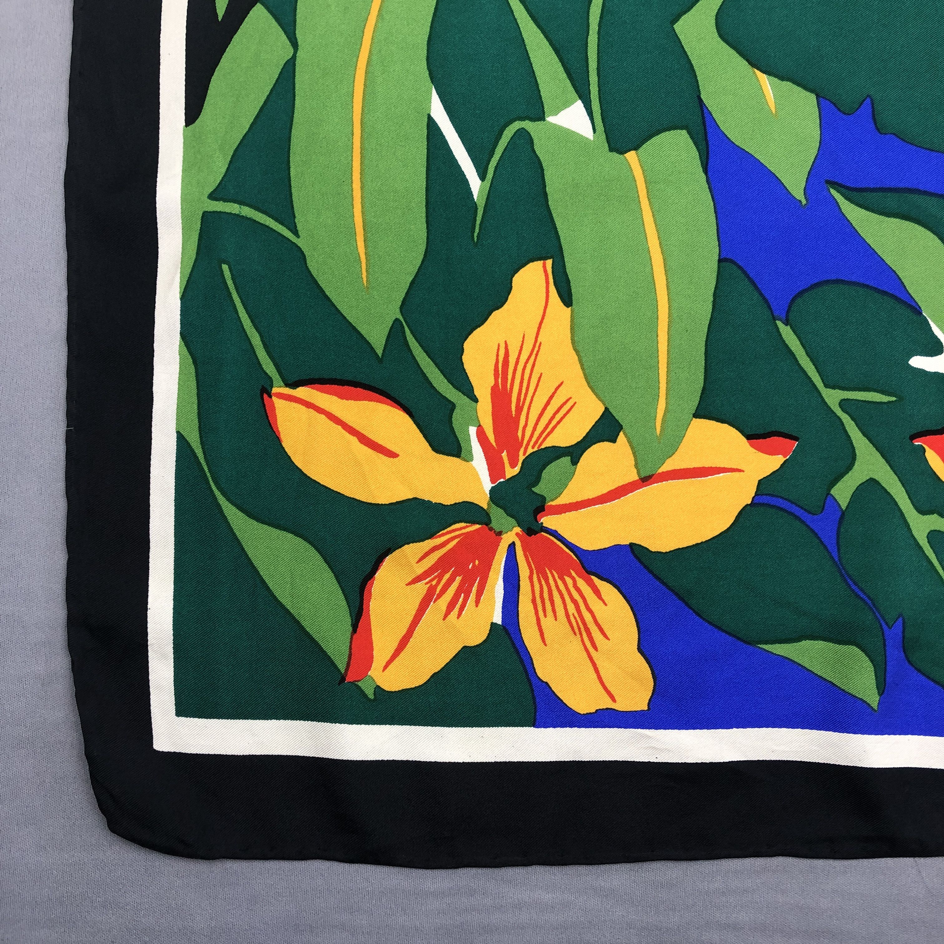 Other × Vintage Vintage Parrots SILK Scarf Twill Stole Wraps Scarves Size ONE SIZE - 5 Thumbnail