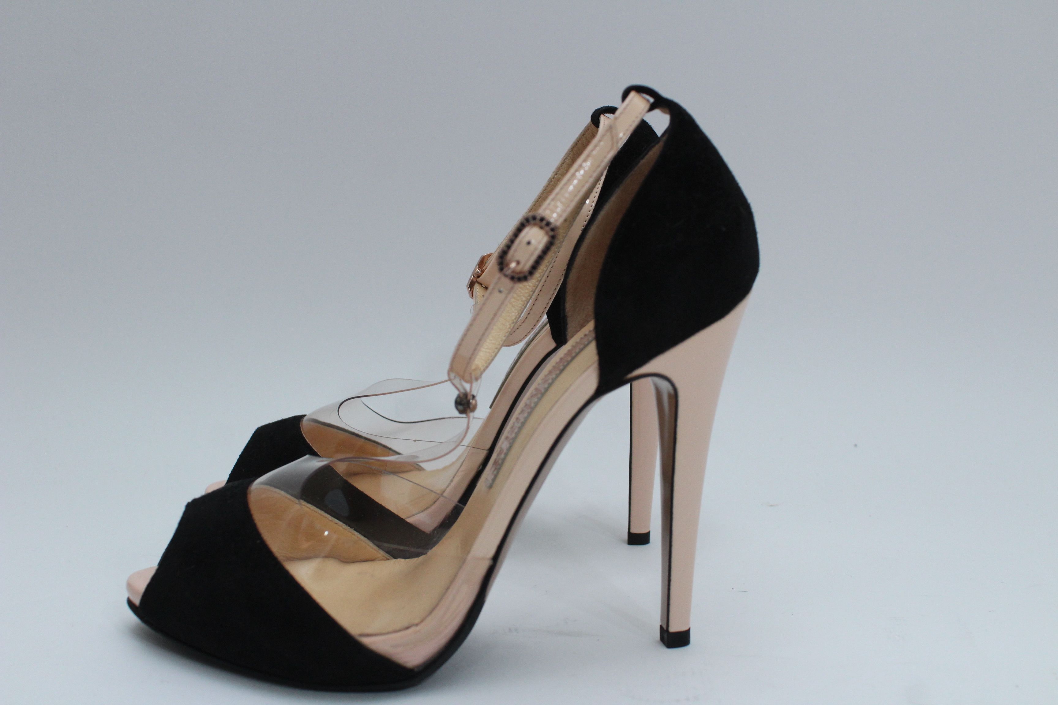 Other Nando Muzi Clear Detail Suede Sandals Size 37 Size US 7 / IT 37 - 9 Thumbnail