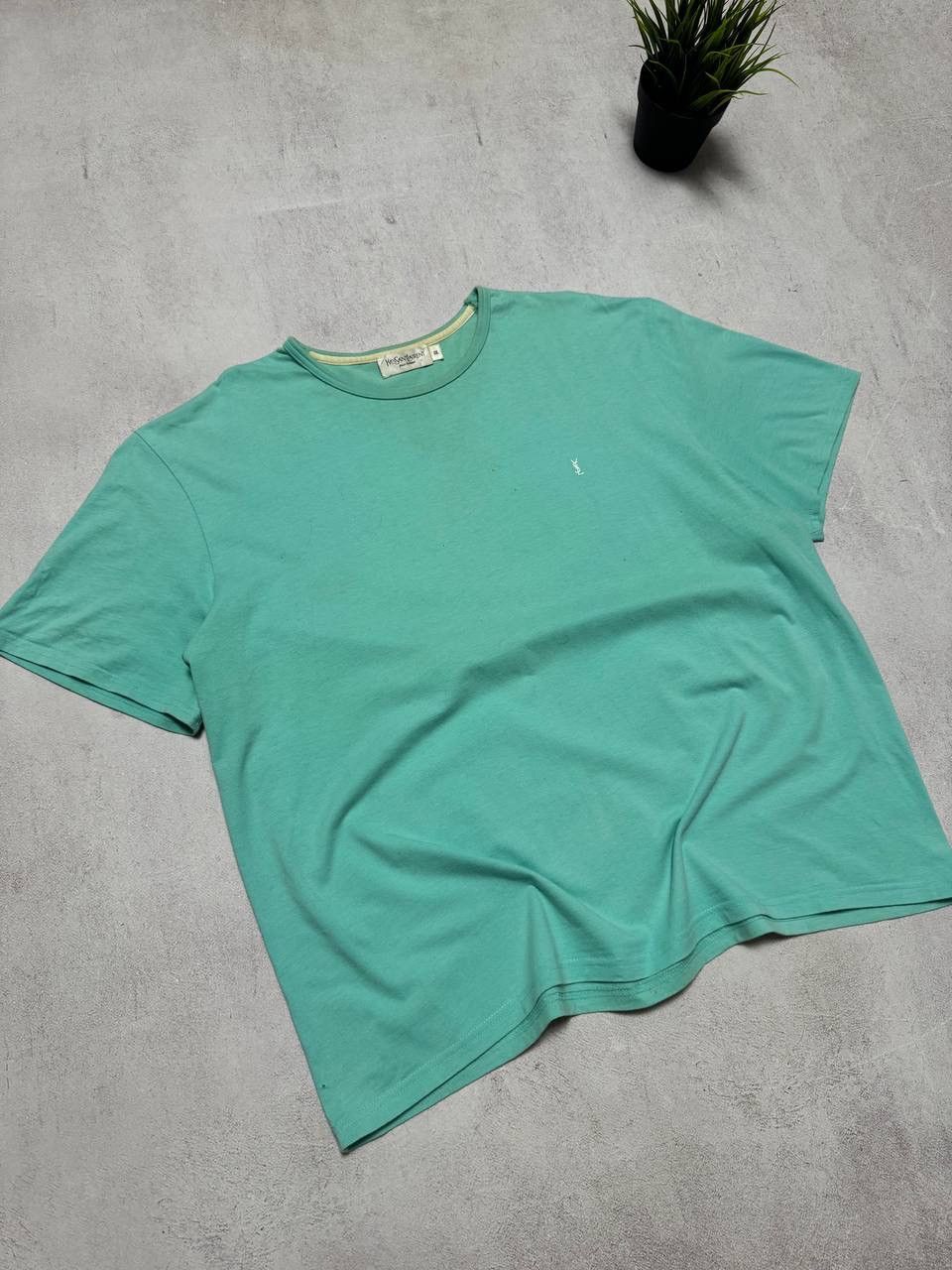 Vintage × Yves Saint Laurent Vintage YSL T Shirt Tee Mini Logo Baggy Dirty 90s Y2K Size US XXL / EU 58 / 5 - 2 Thumbnail