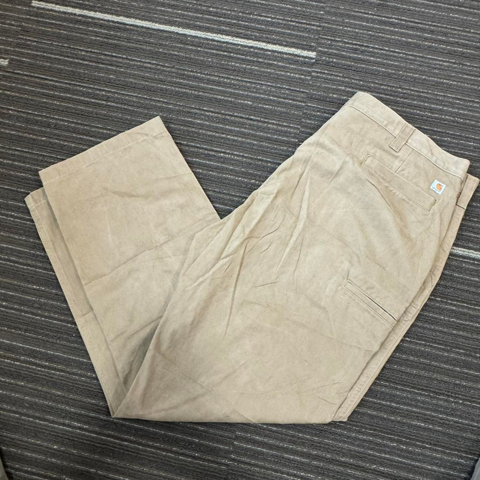 Carhartt Tan baggy Carhartt straight leg workwear casual trousers Size US 44 / EU 60 - 1 Thumbnail