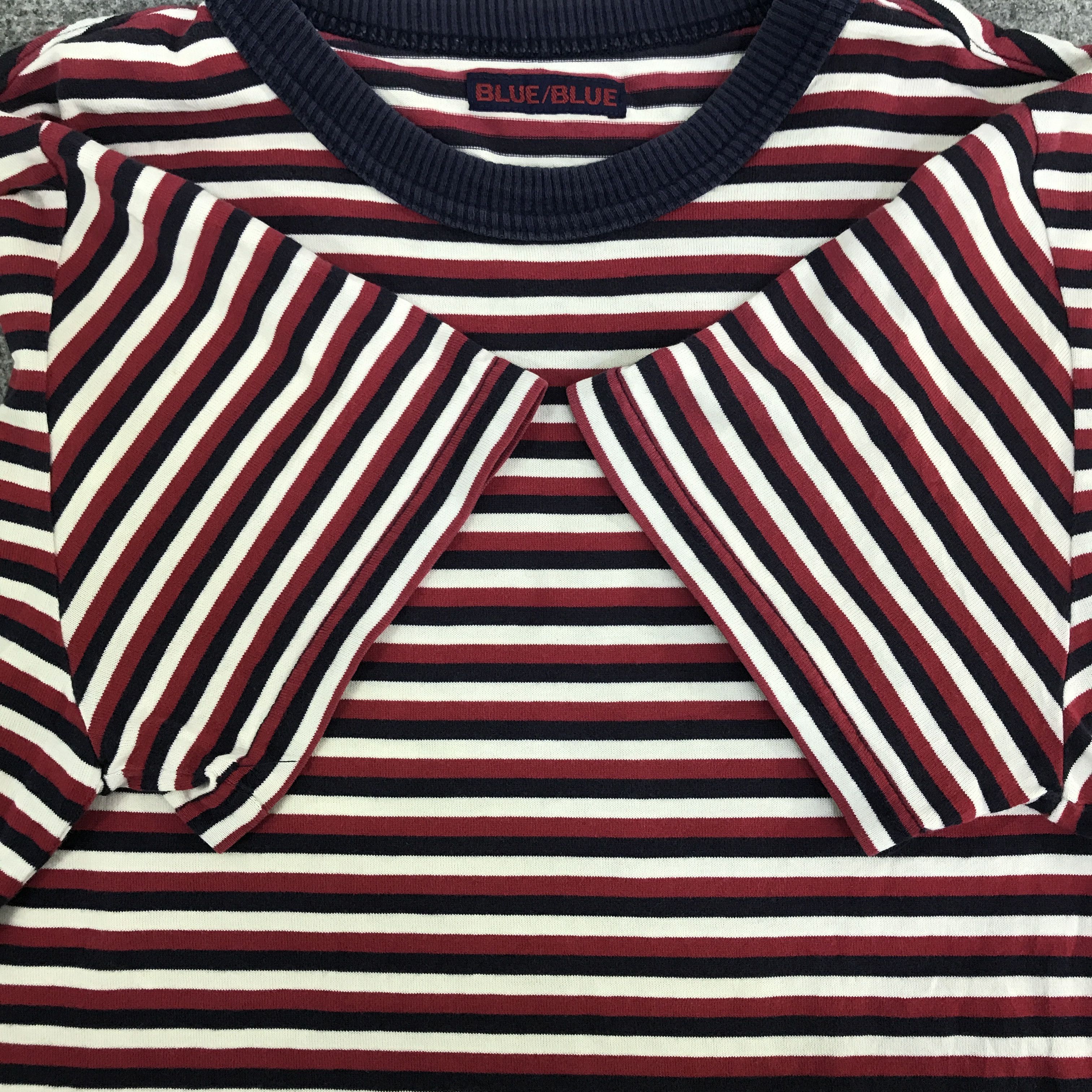 Blue Blue Japan Blue-blue Japan striped design t-shirts K93B24 Size US M / EU 48-50 / 2 - 6 Thumbnail