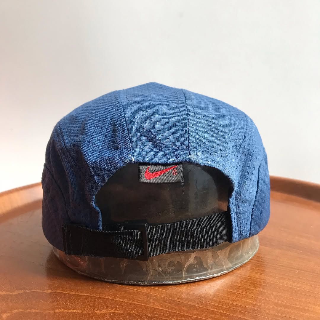 Nike × Vintage Vintage 90s Nike Tailwind Hat Light Blue Tennis Running Size ONE SIZE - 7 Thumbnail
