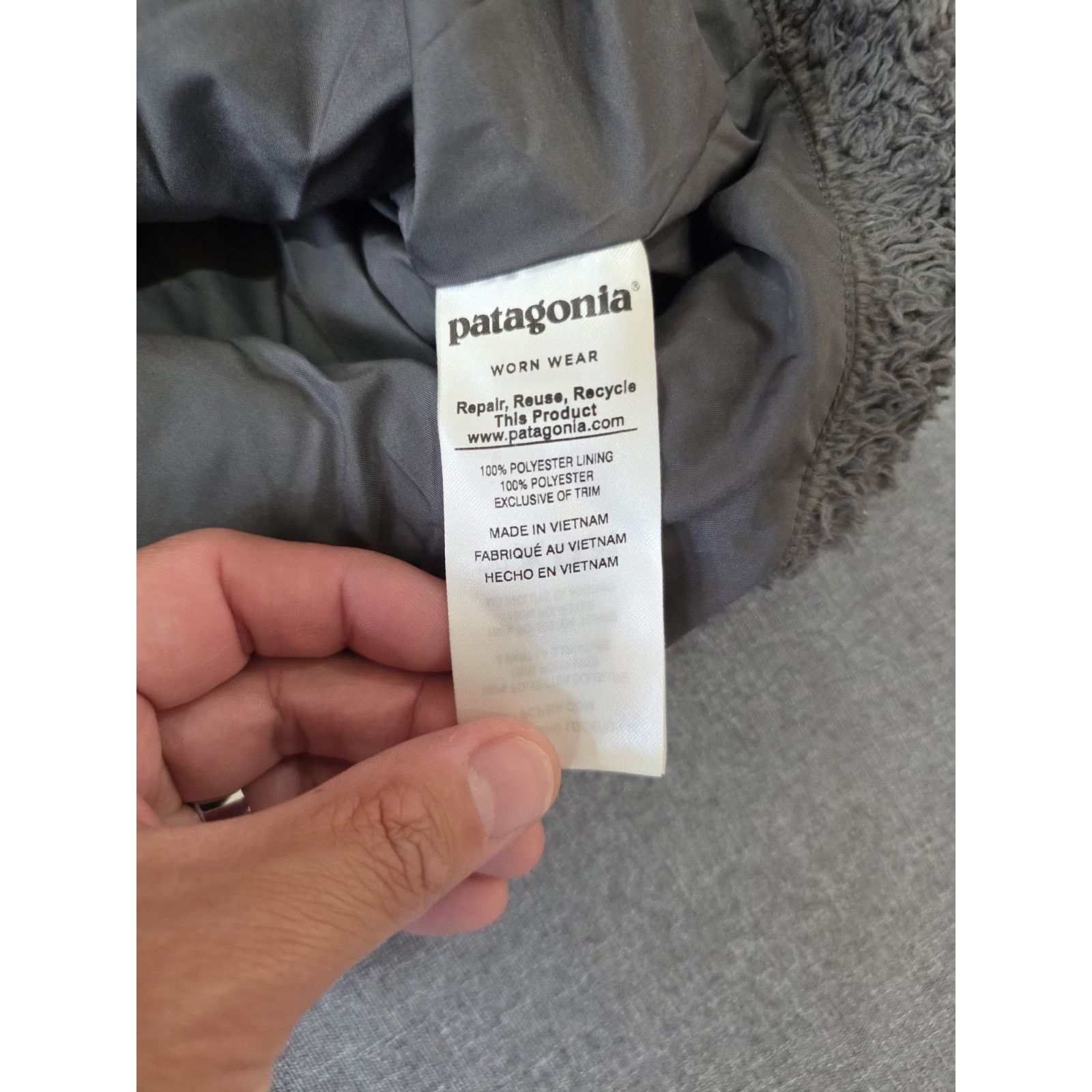 Patagonia Patagonia Los Gatos Full Zip Sherpa Fleece Jacket Gray sz M Size M / US 6-8 / IT 42-44 - 4 Thumbnail