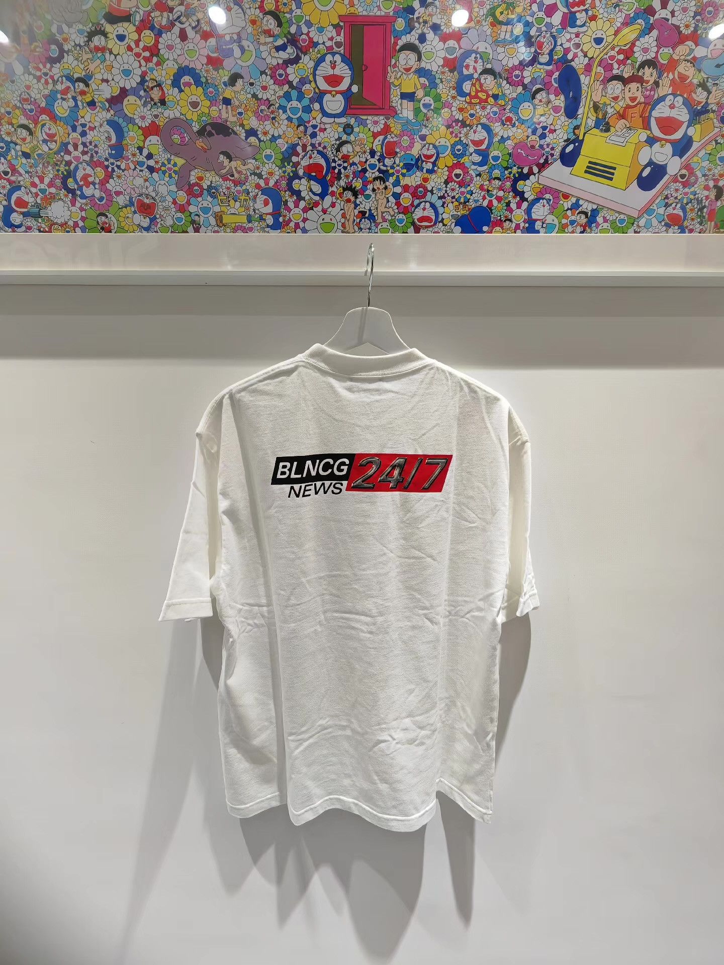 Balenciaga Balenciaga 24/7 BLNCG NEWS Short Sleeve Tee Q15 Size US S / EU 44-46 / 1 - 2 Thumbnail